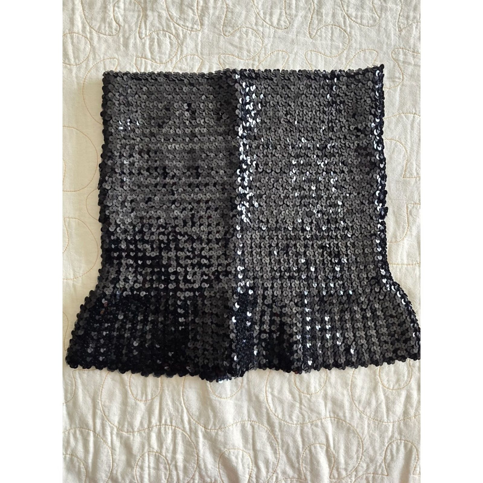 Vintage VINTAGE Avon Fashions Black Sequins Tube Top Womens Small Rave Cocktail 80s 90s Size S / US 4 / IT 40 - 3 Thumbnail