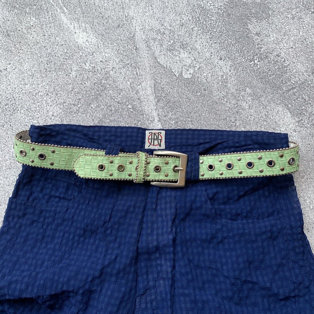 Japanese Brand Vintage Y2k Studded Belt Christian edrei Size ONE SIZE - 6 Thumbnail