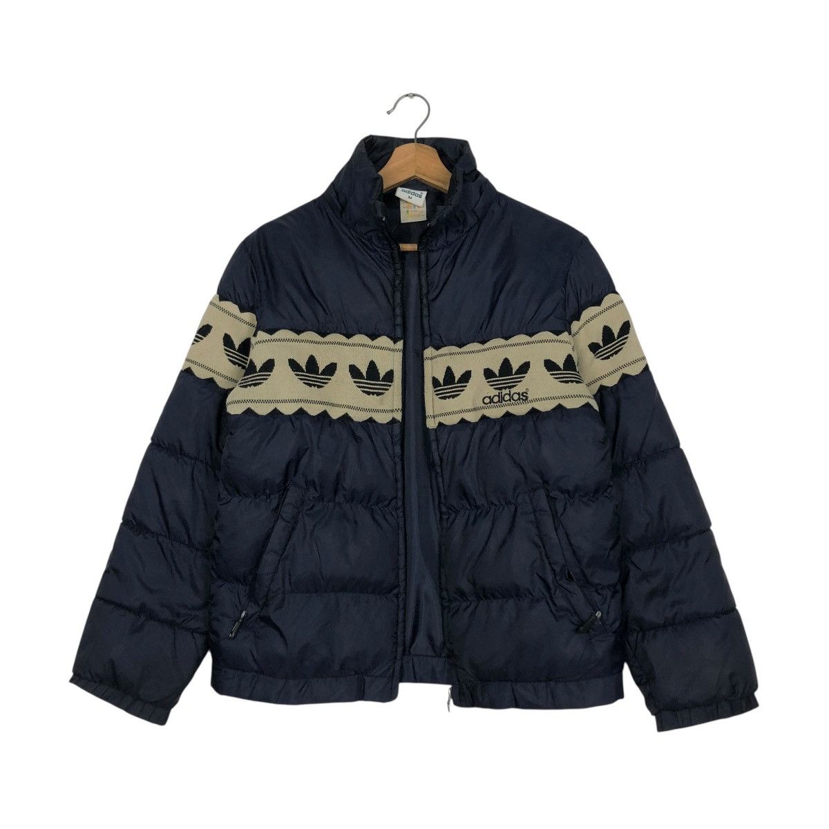 Adidas 🔥VINTAGE ADIDAD PUFFER JACKET QUILTED FULL PRINT Size US M / EU 48-50 / 2 - 3 Thumbnail