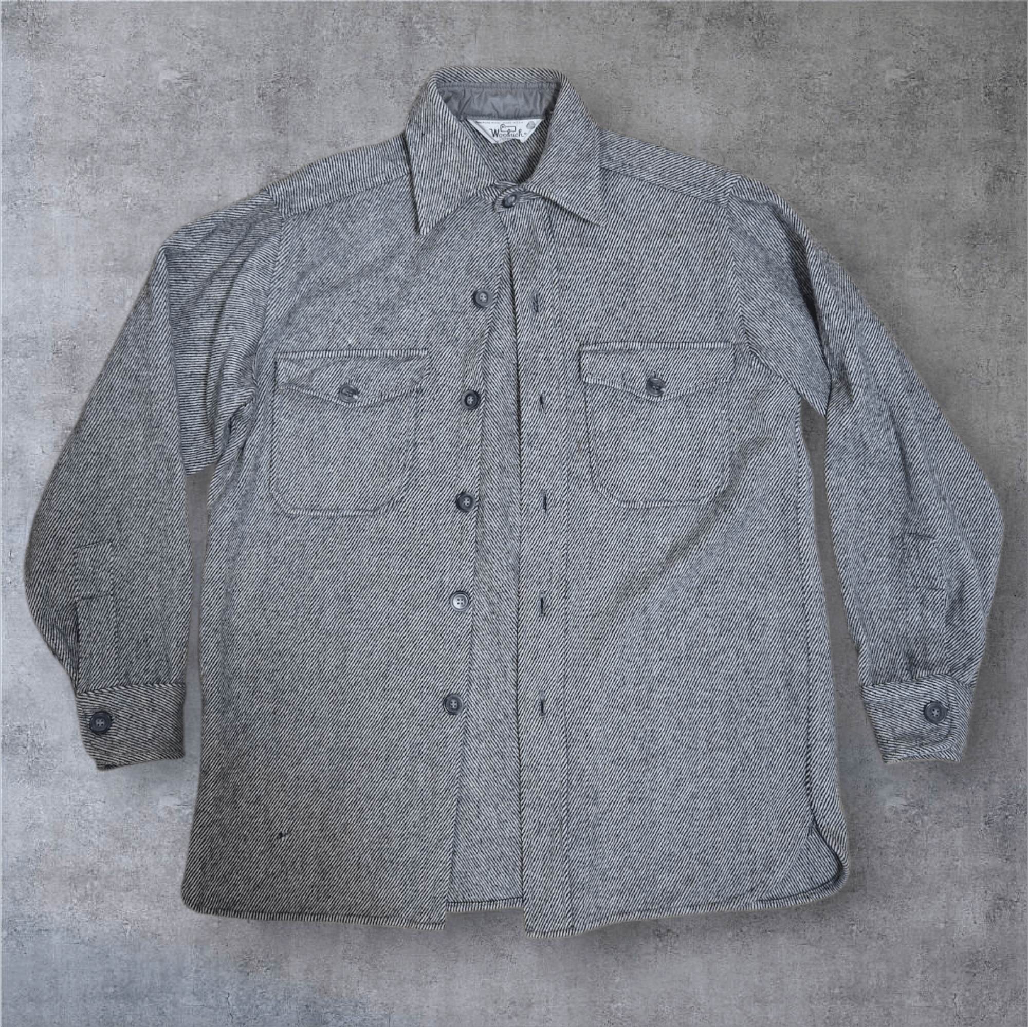 Woolrich Woolen Mills Vintage Woolrich Made in USA Salt and Pepper Flannel Size US M / EU 48-50 / 2 - 1 Thumbnail