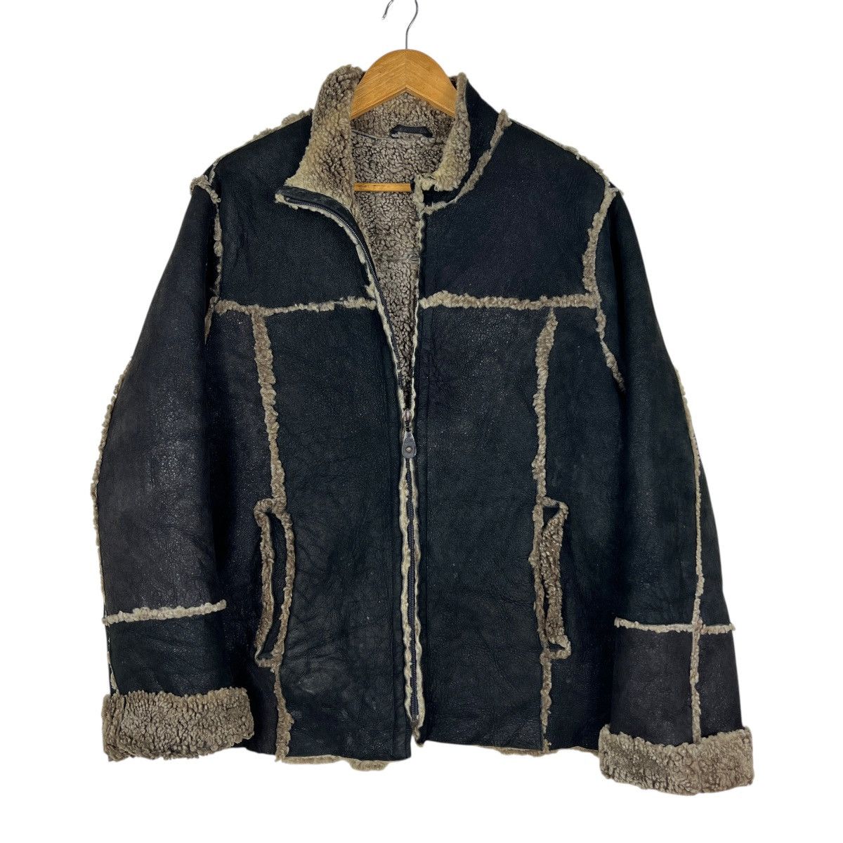 Tornado Mart 🔥 Tornado Mart Leather Shearling Jacket Size US M / EU 48-50 / 2 - 1 Thumbnail