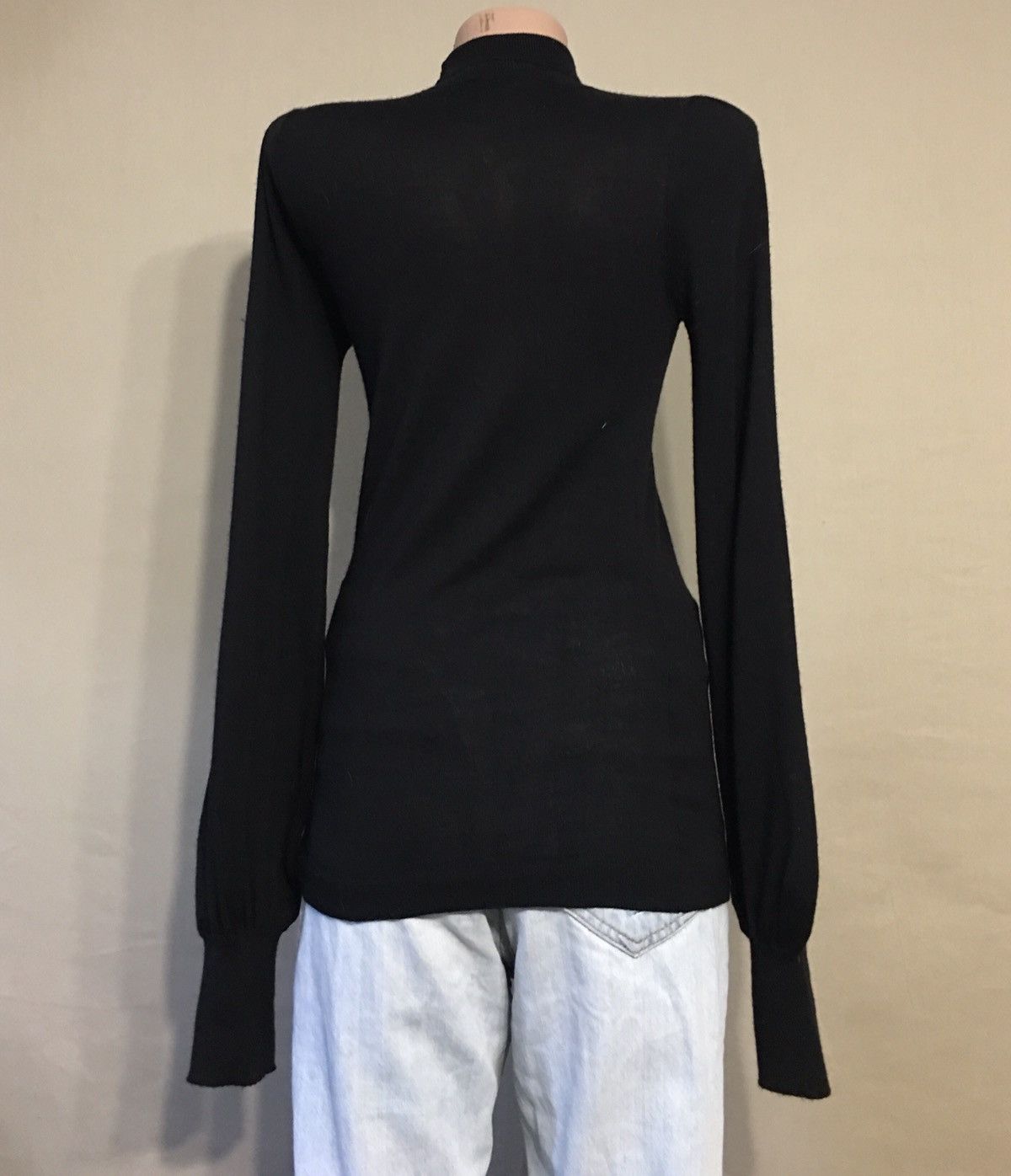 Zimmermann ZIMMERMANN Black Merino Wool Blouson Sweater Size 0 US4 Size S / US 4 / IT 40 - 5 Thumbnail