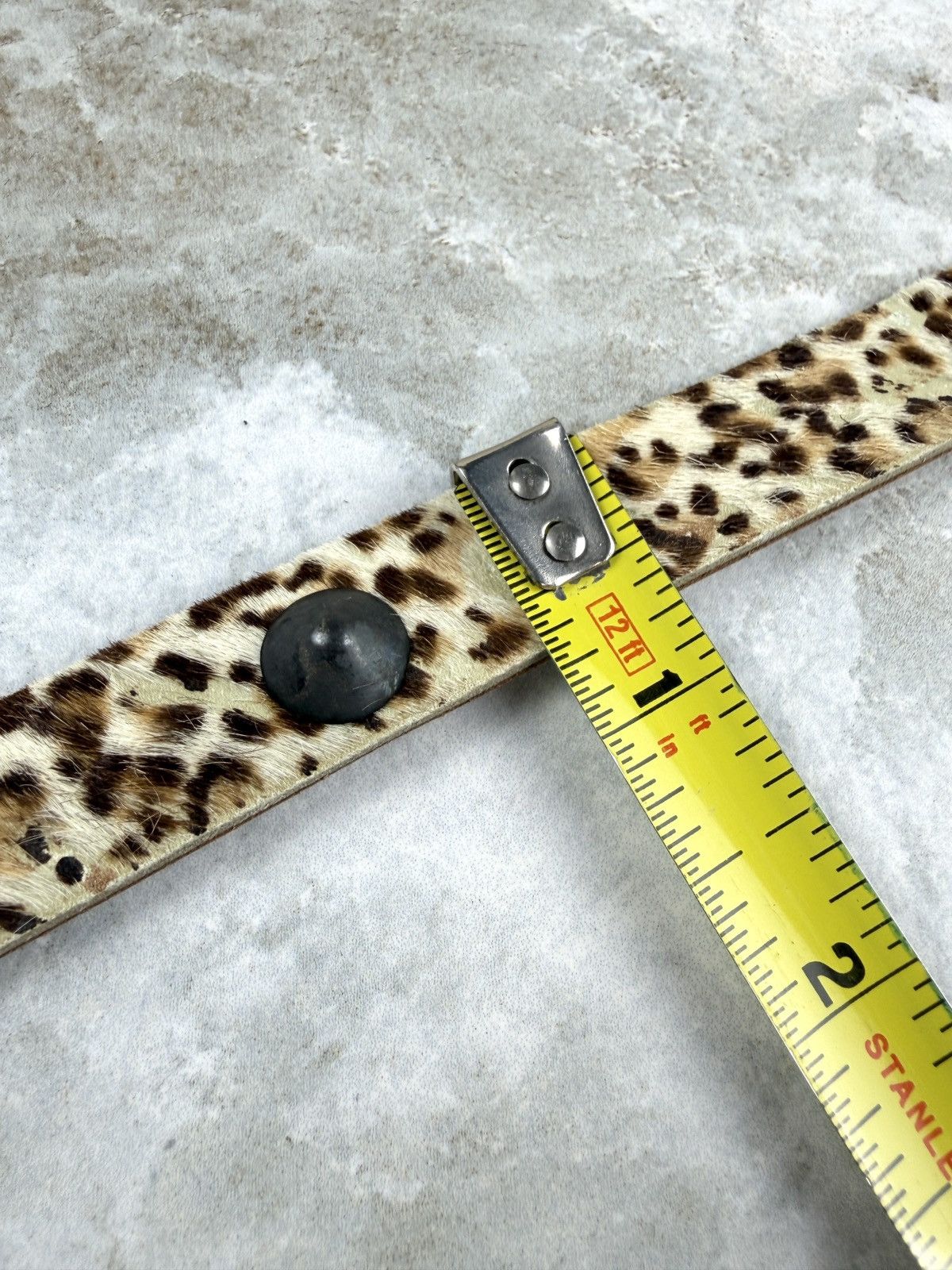 Undercover AW00 Undercover Leopard Cheetah Fur Studded Leather Belt Size ONE SIZE - 5 Thumbnail