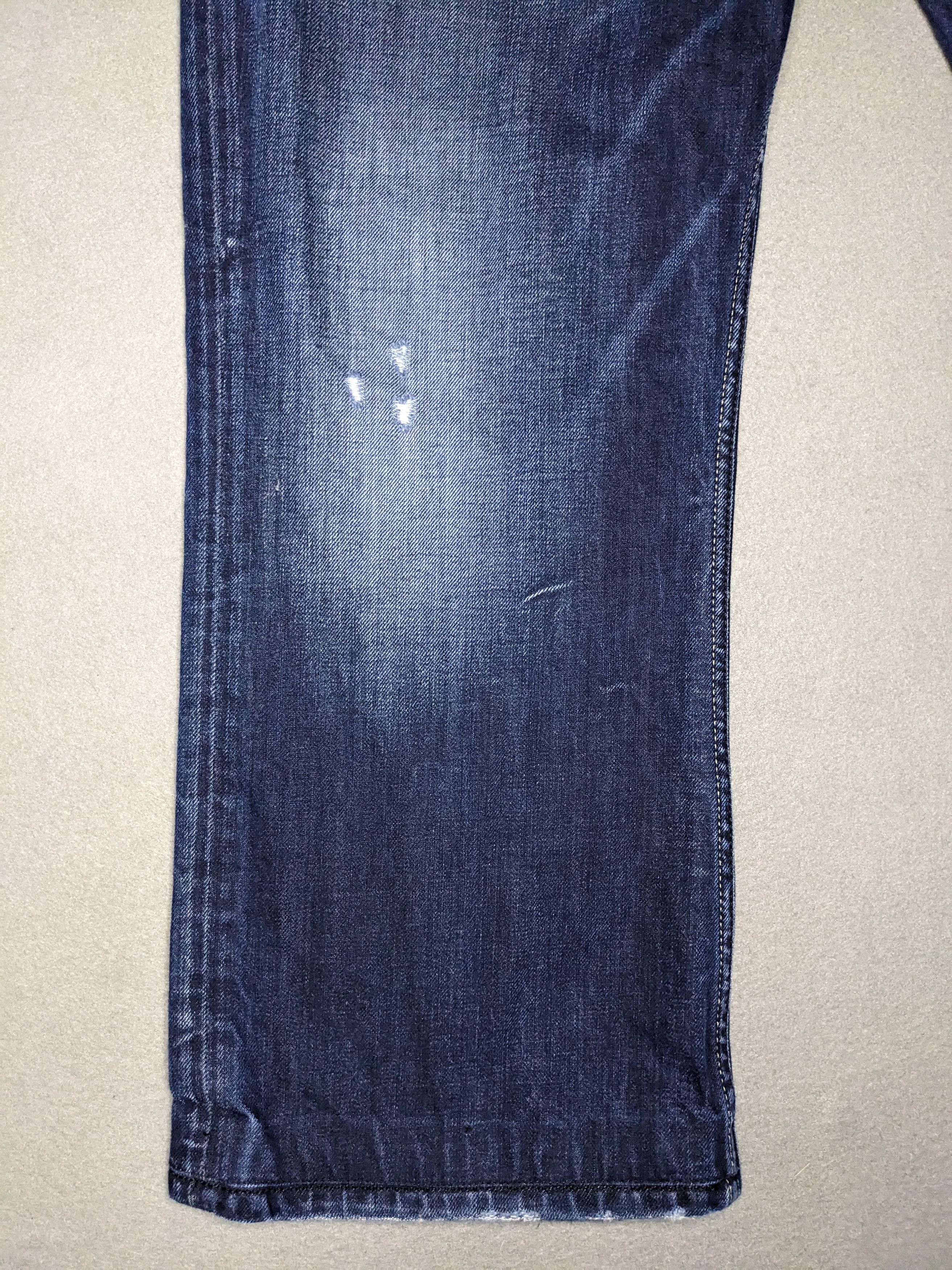 Diesel Diesel Zathan Jeans Mens 42x28 Blue Dark Wash Bootcut Italy Size US 42 / EU 58 - 5 Thumbnail