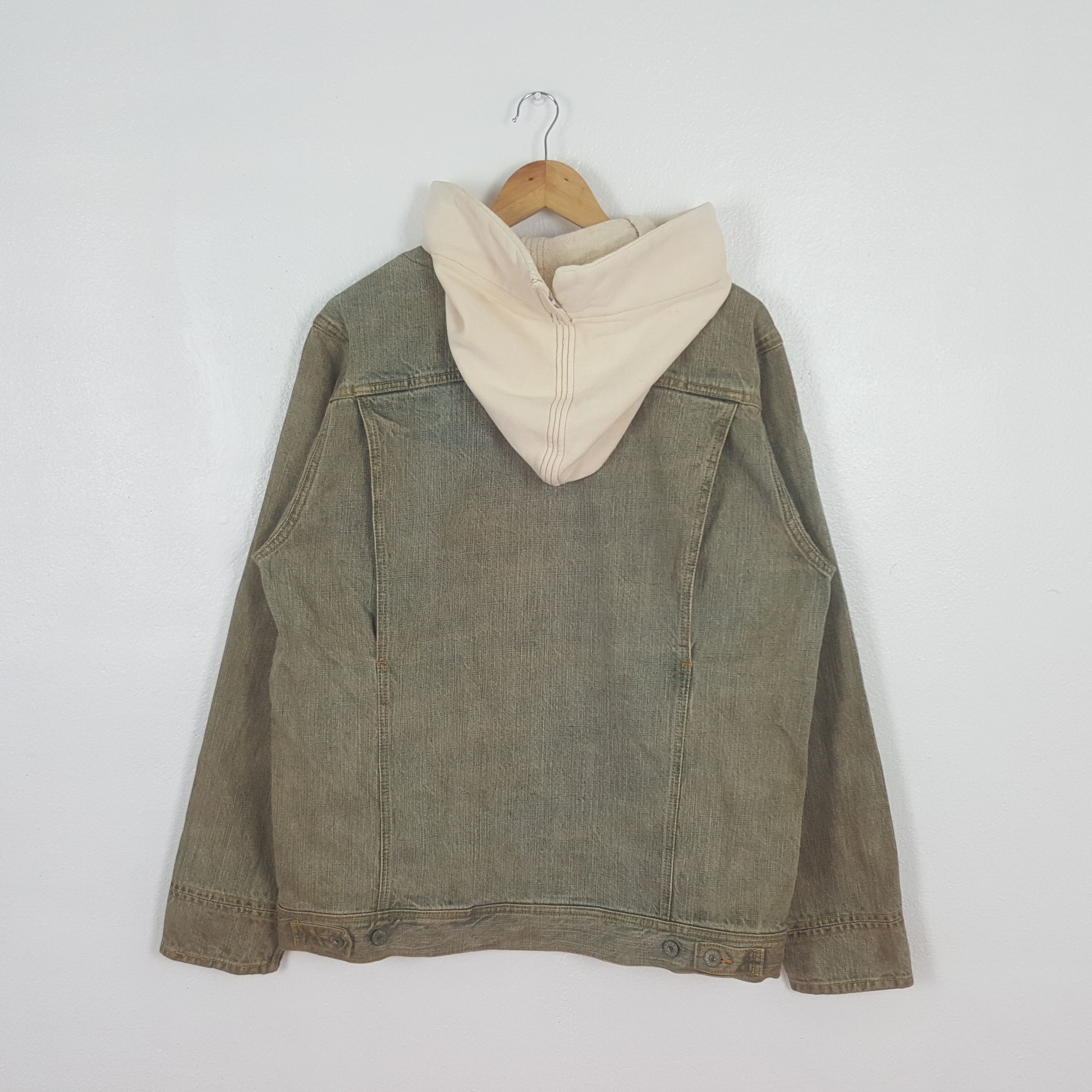 Japanese Brand Vintage Roc Star Japanese Denim Hoodies Jacket C308N9 Size US L / EU 52-54 / 3 - 3 Thumbnail