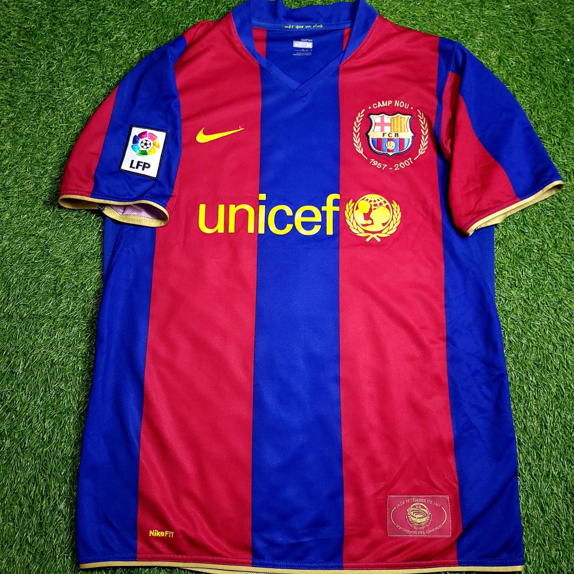 Nike Marquez Barcelona Anniversary 2007 2008 Soccer Jersey M Size US M / EU 48-50 / 2 - 2 Thumbnail