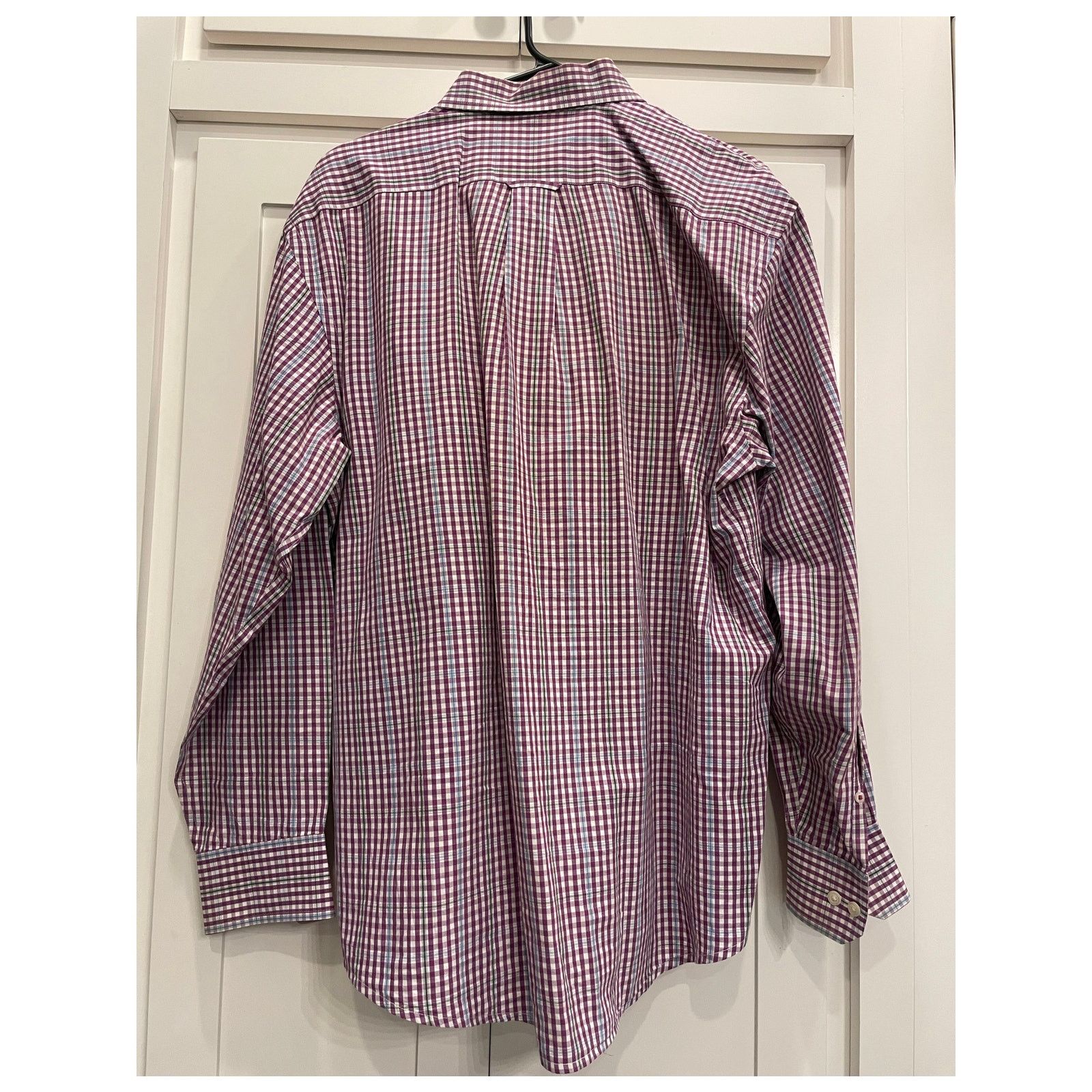 Izod IZOD purple plaid men's long sleeve button up L Size US L / EU 52-54 / 3 - 12 Thumbnail