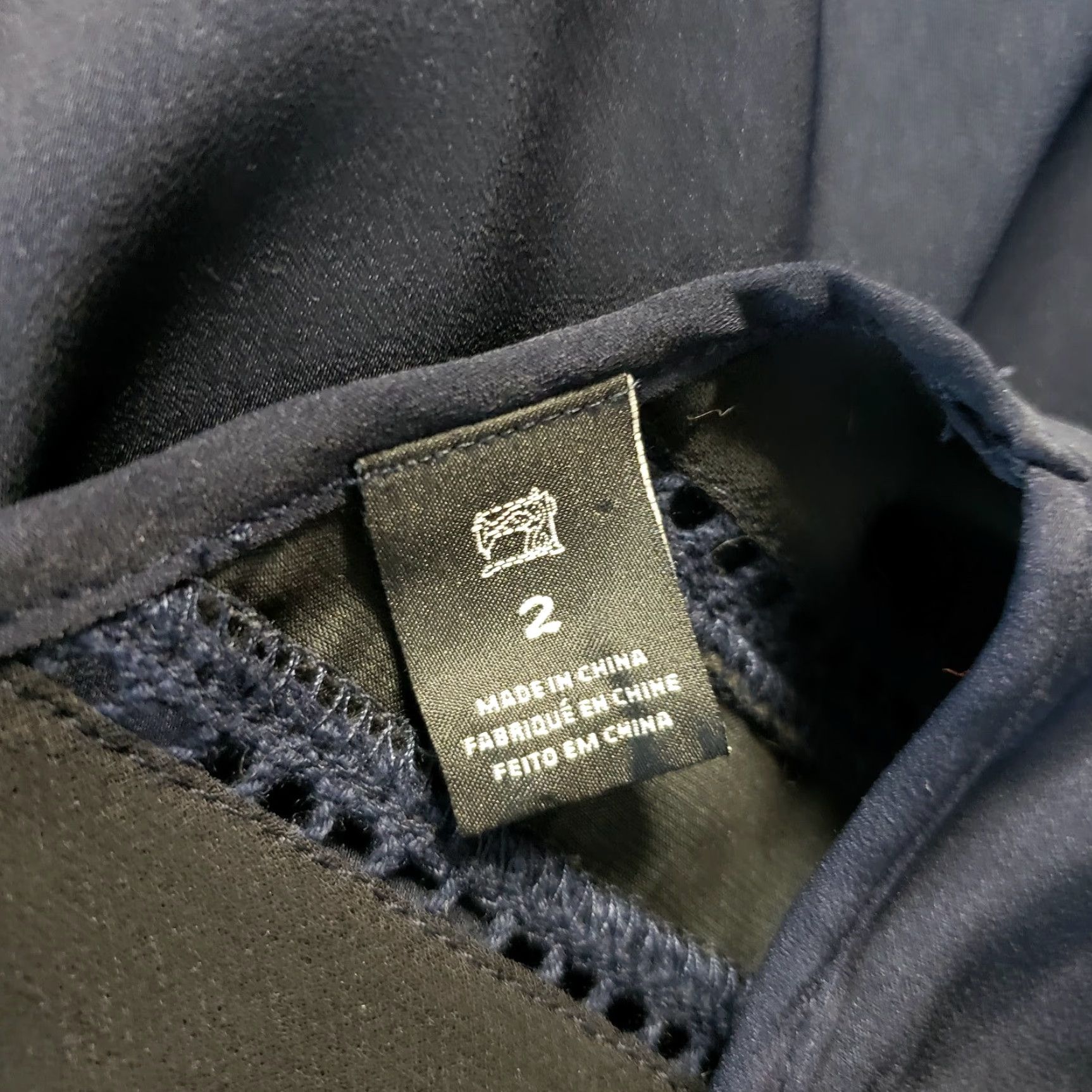 Scotch & Soda Scotch & Soda Womens Top Sleeveless Blouse Size 2 Black Blue Polo Pullover Non-Vintage Shirt Women Size XS / US 0-2 / IT 36-38 - 6 Thumbnail