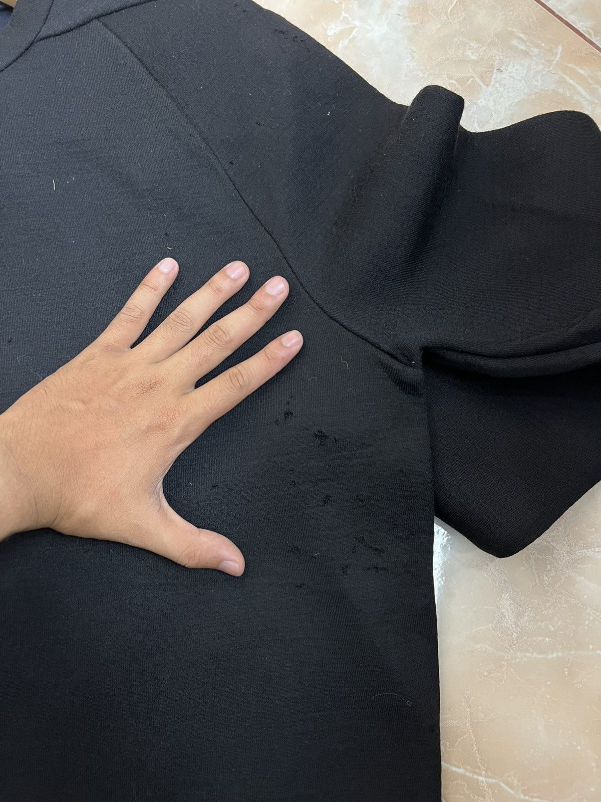 Balenciaga Distress Balenciaga Polyster Sweatshirt Black Plain Size US M / EU 48-50 / 2 - 8 Thumbnail