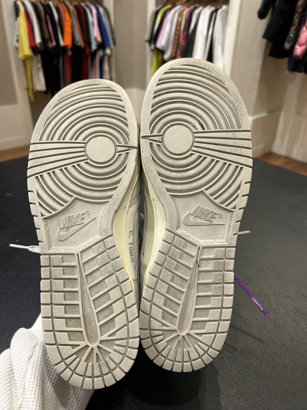 Nike × Off-White Nike Dunk Low x Off White Lot 3 Size US 11.5 / EU 44-45 - 7 Thumbnail