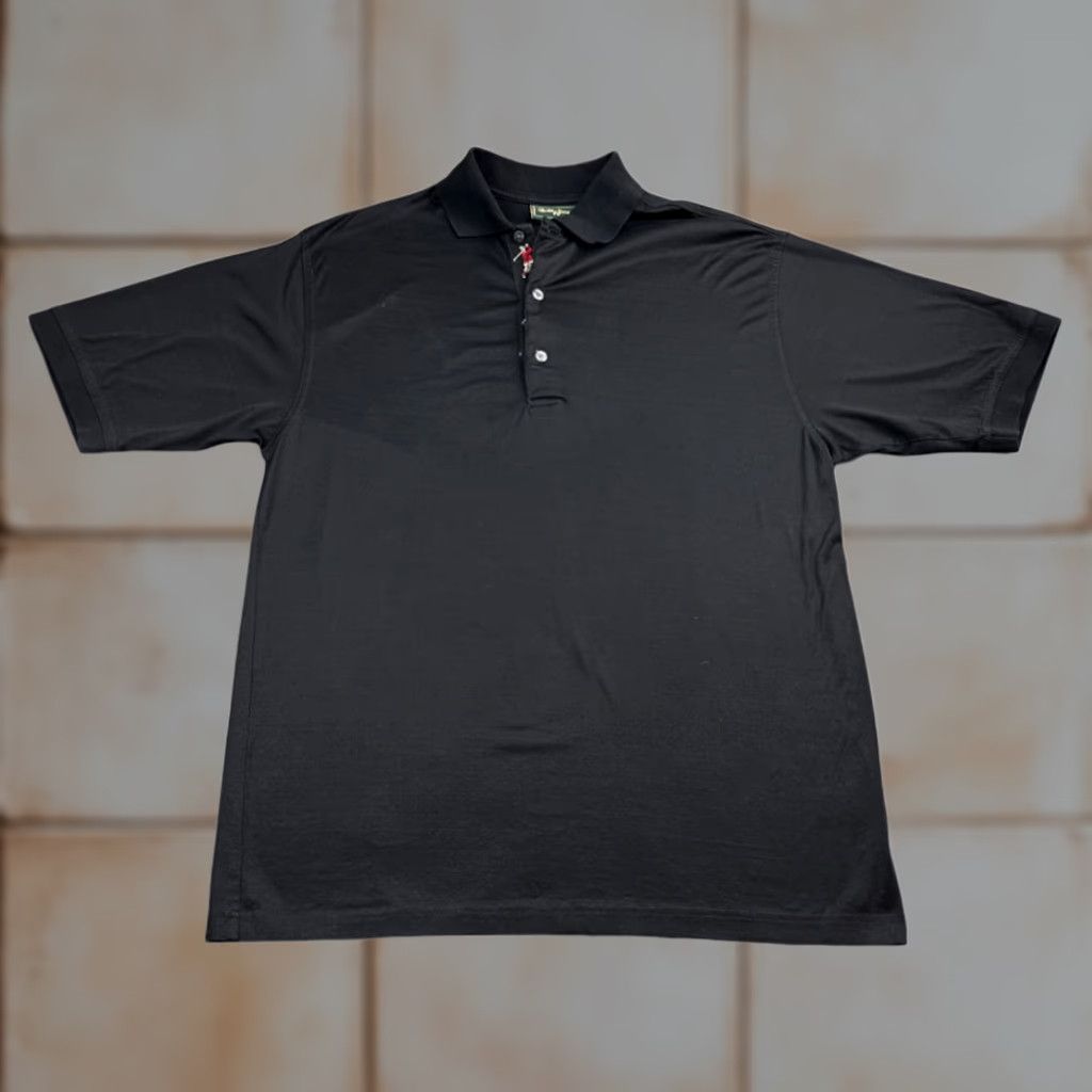 Vintage VINTAGE Bobby Jones Polo Shirt Adult MEDIUM Black Golf 90s Cotton Shirt Mens Size US M / EU 48-50 / 2 - 1 Thumbnail