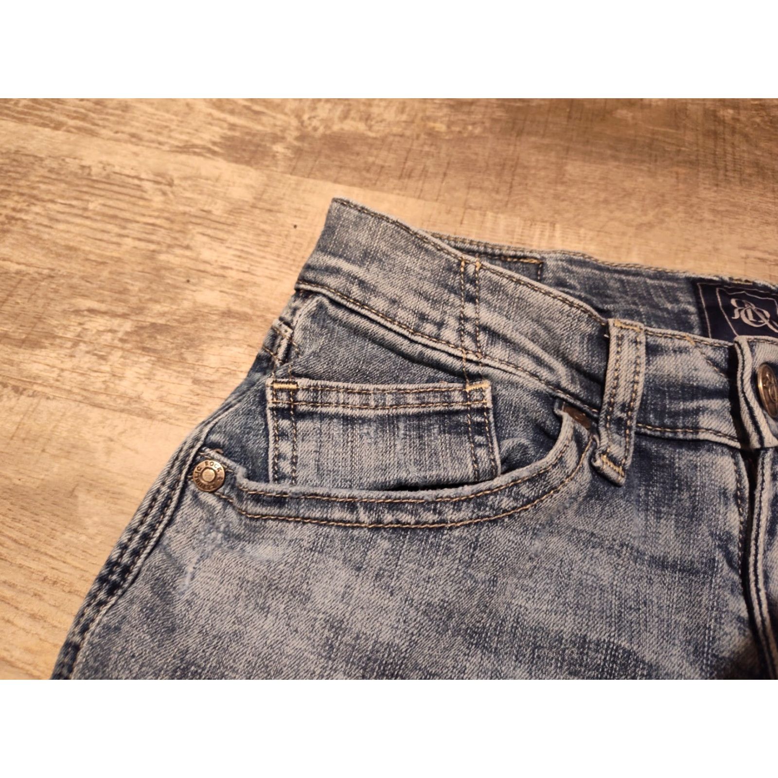 Vintage VINTAGE Rock & Republic Slim Straight Jeans Men 29x32 Medium Wash Denim Blue 90s? Size US 29 - 5 Thumbnail