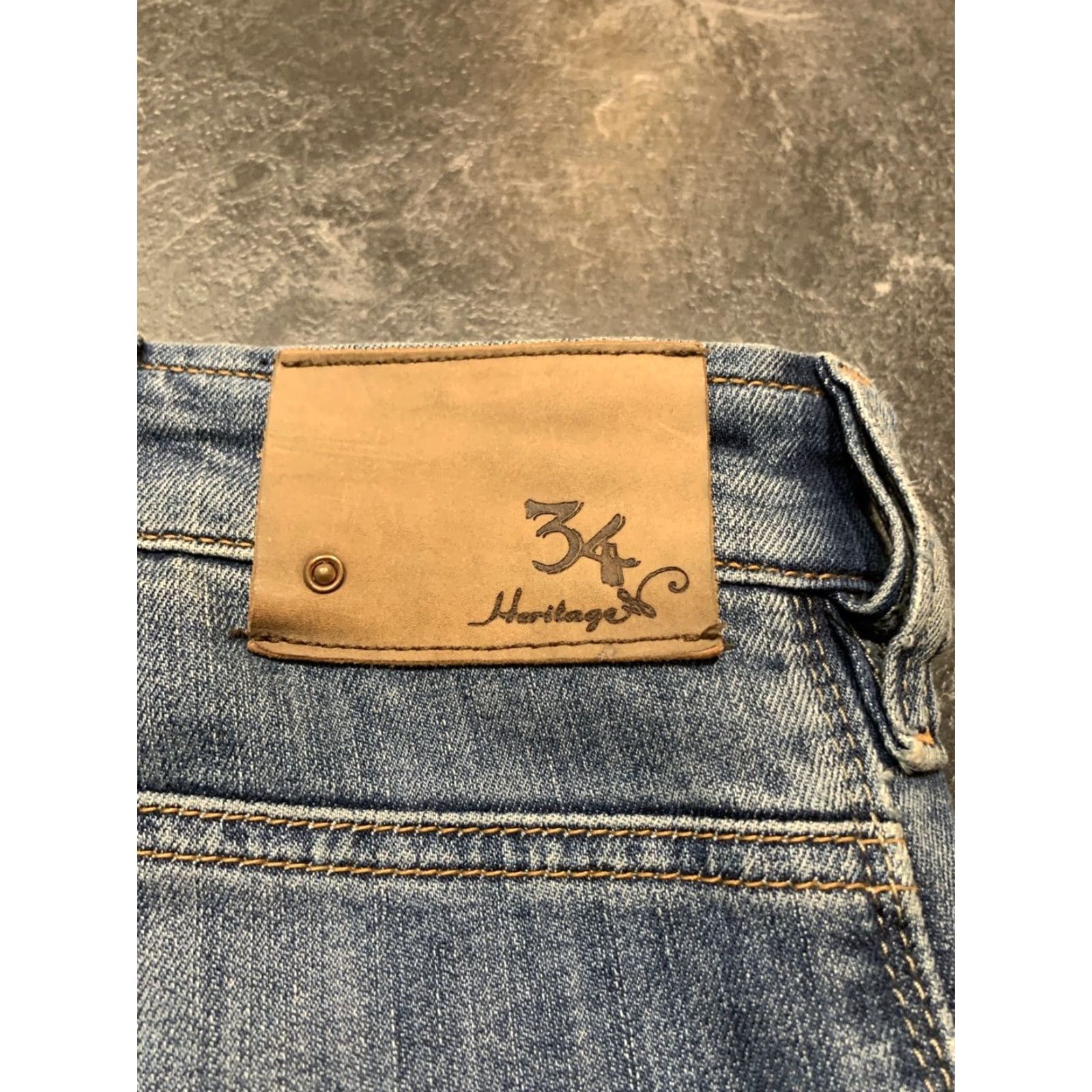 Vintage 34 Heritage Jeans Men's 40x32 Blue Mid Rise Relaxed Stretch Denim Classic Fit Size US 40 / EU 56 - 4 Thumbnail