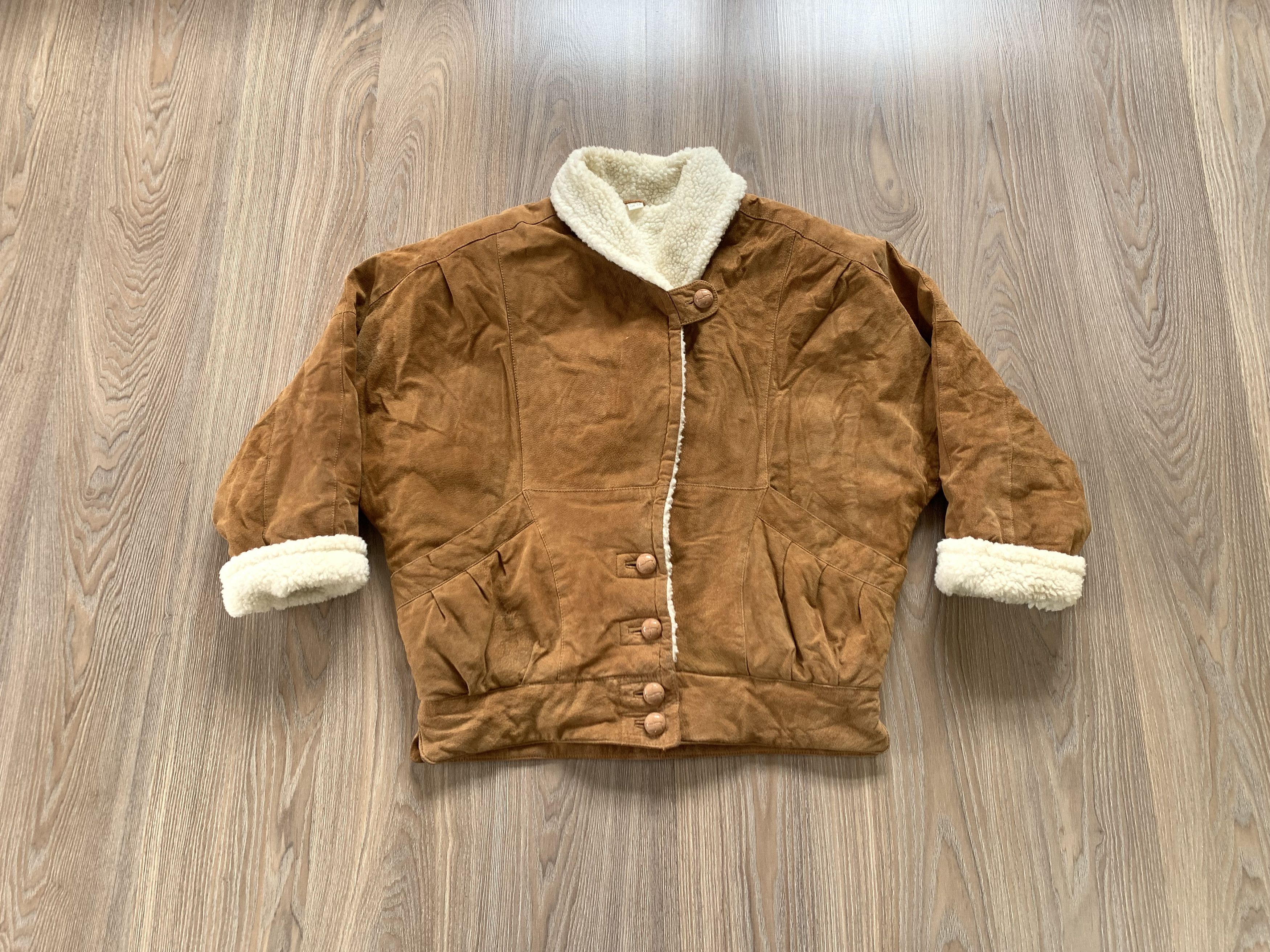 Other Women's Echtes Leder Sherpa Sheepskin Coat Jacket Size XL / US 12-14 / IT 48-50 - 2 Thumbnail