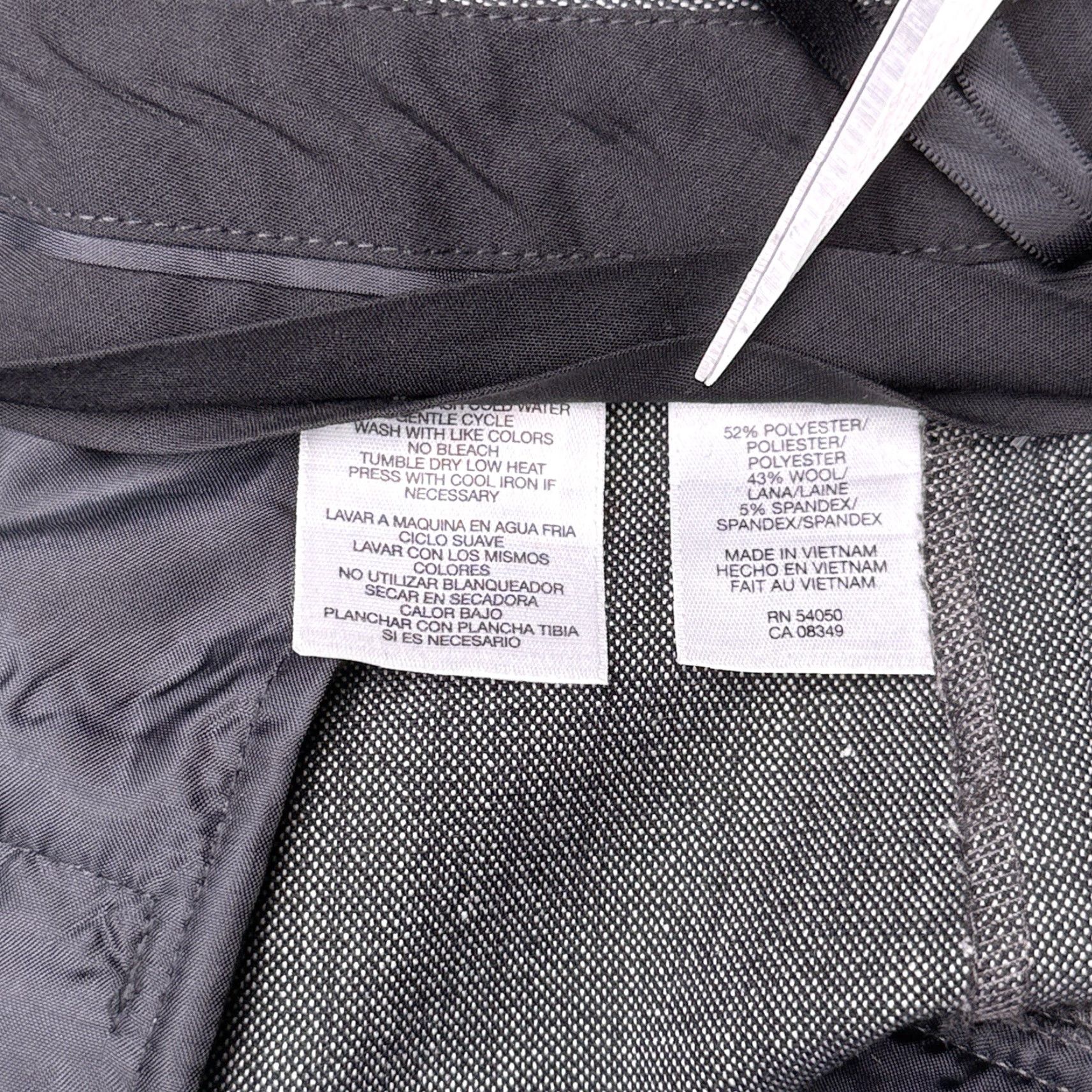 Jones New York Jones New York Modern Fit Pants Women 14 Gray Easy Care Stretch Dress Pants Regular Inseam 32 Flared Leg Size 36" / US 14 / IT 50 - 5 Thumbnail