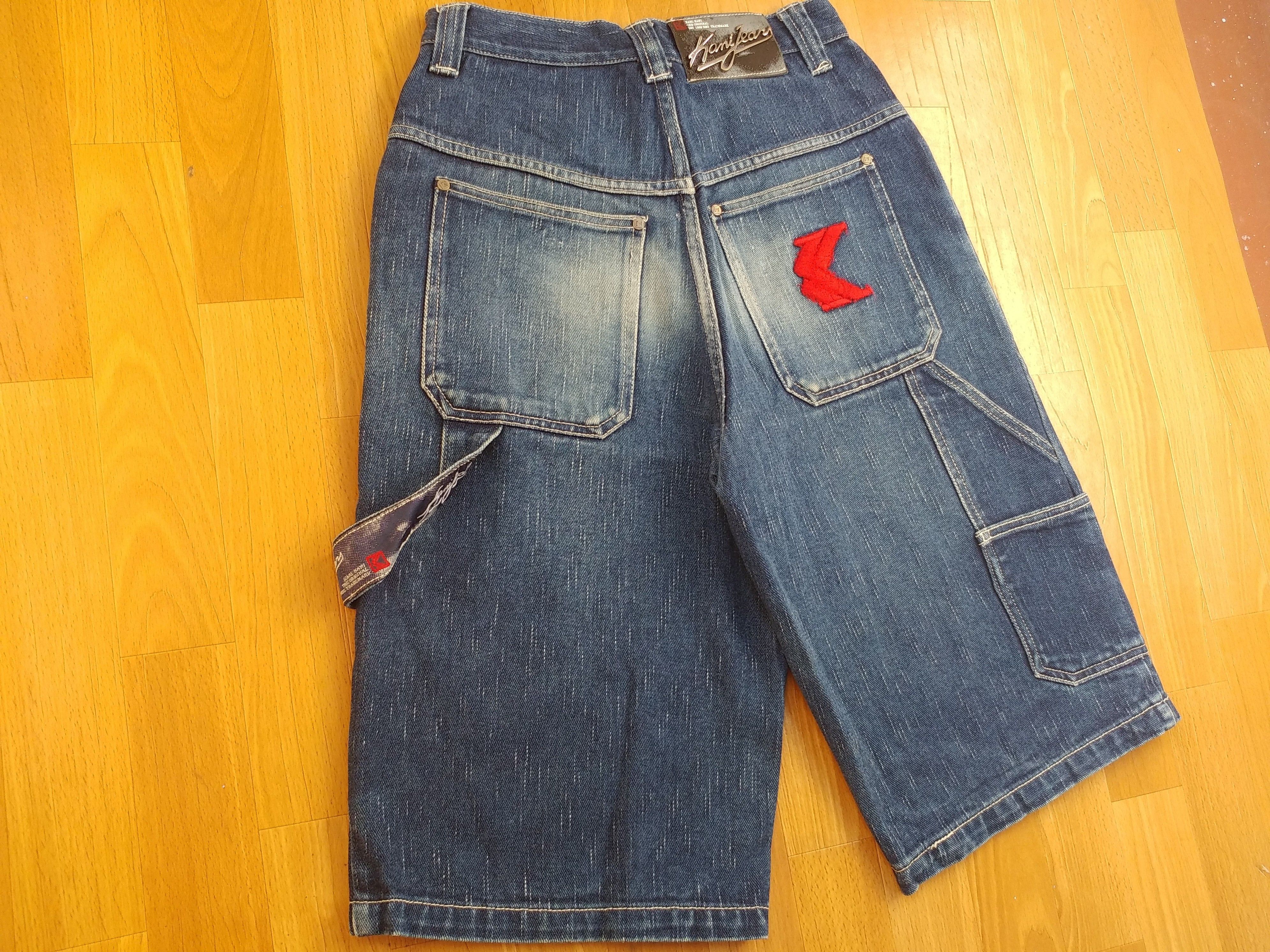 Karl Kani KARL KANI shorts, vintage hip hop baggy jeans, 90s size W 26 Size US 26 / EU 42 - 2 Thumbnail