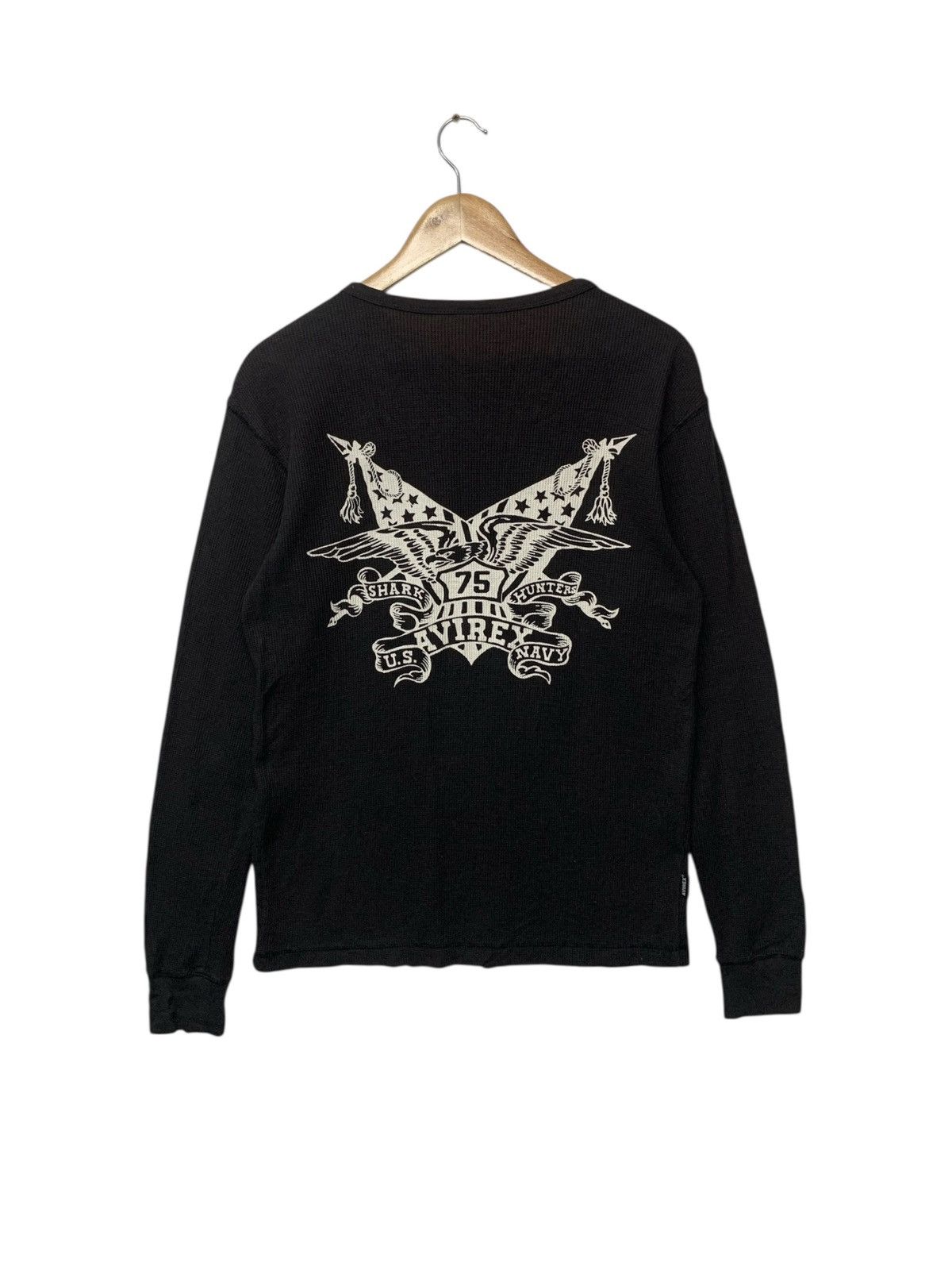 Avirex Rare Avirex Big Logo Waffle Longsleeve T Shirt Size US L / EU 52-54 / 3 - 1 Thumbnail