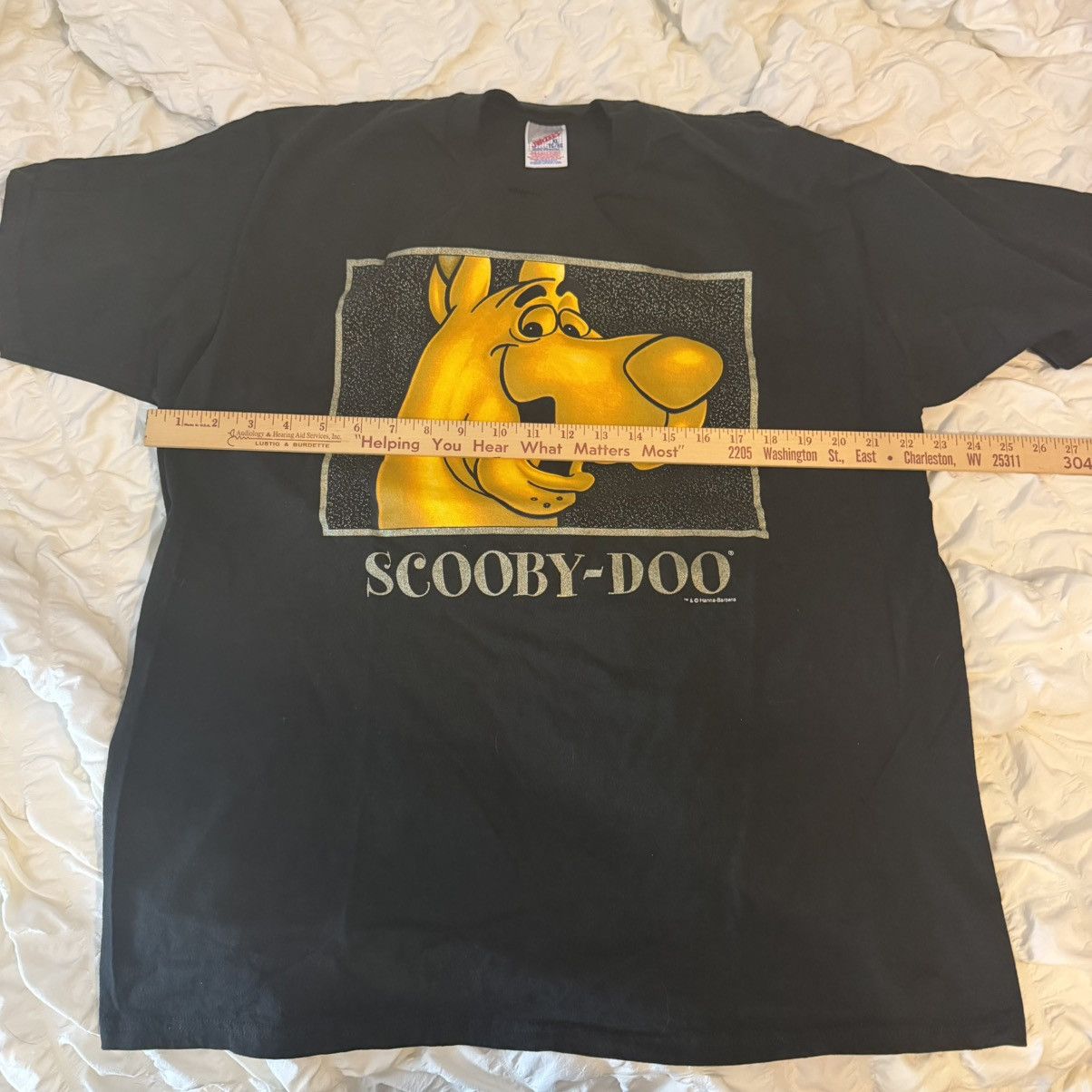 Jerzees Vintage 90s Scooby Doo Hanna Barbera Glitter T Shirt size XL Size US XL / EU 56 / 4 - 6 Thumbnail
