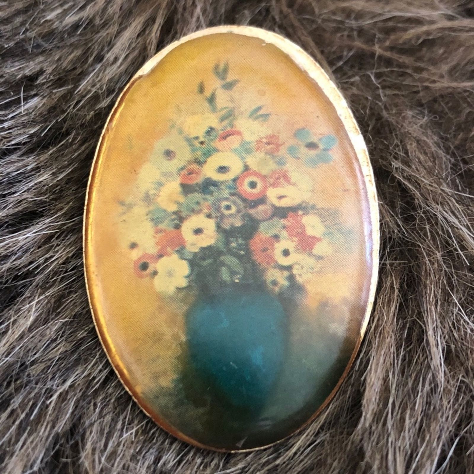 Jewelry Vintage DaVinci signed mid century floral brooch Size ONE SIZE - 1 Thumbnail