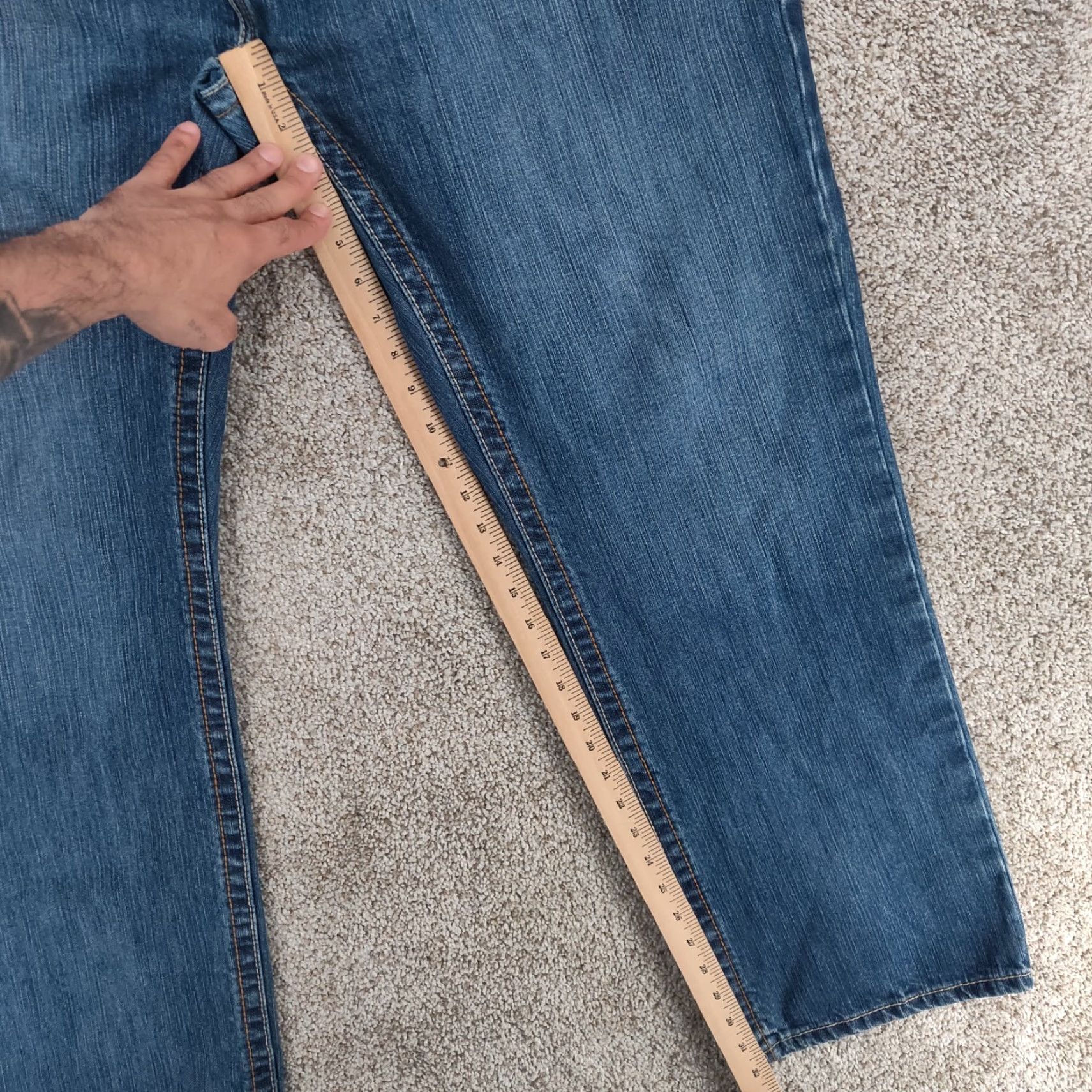 Ariat Ariat M5 FR Jeans Mens 42x32 Slim Straight Denim Blue Flame-Resistant Work Wear Casual 5-Pocket Mens Jeans Size US 42 / EU 58 - 4 Thumbnail