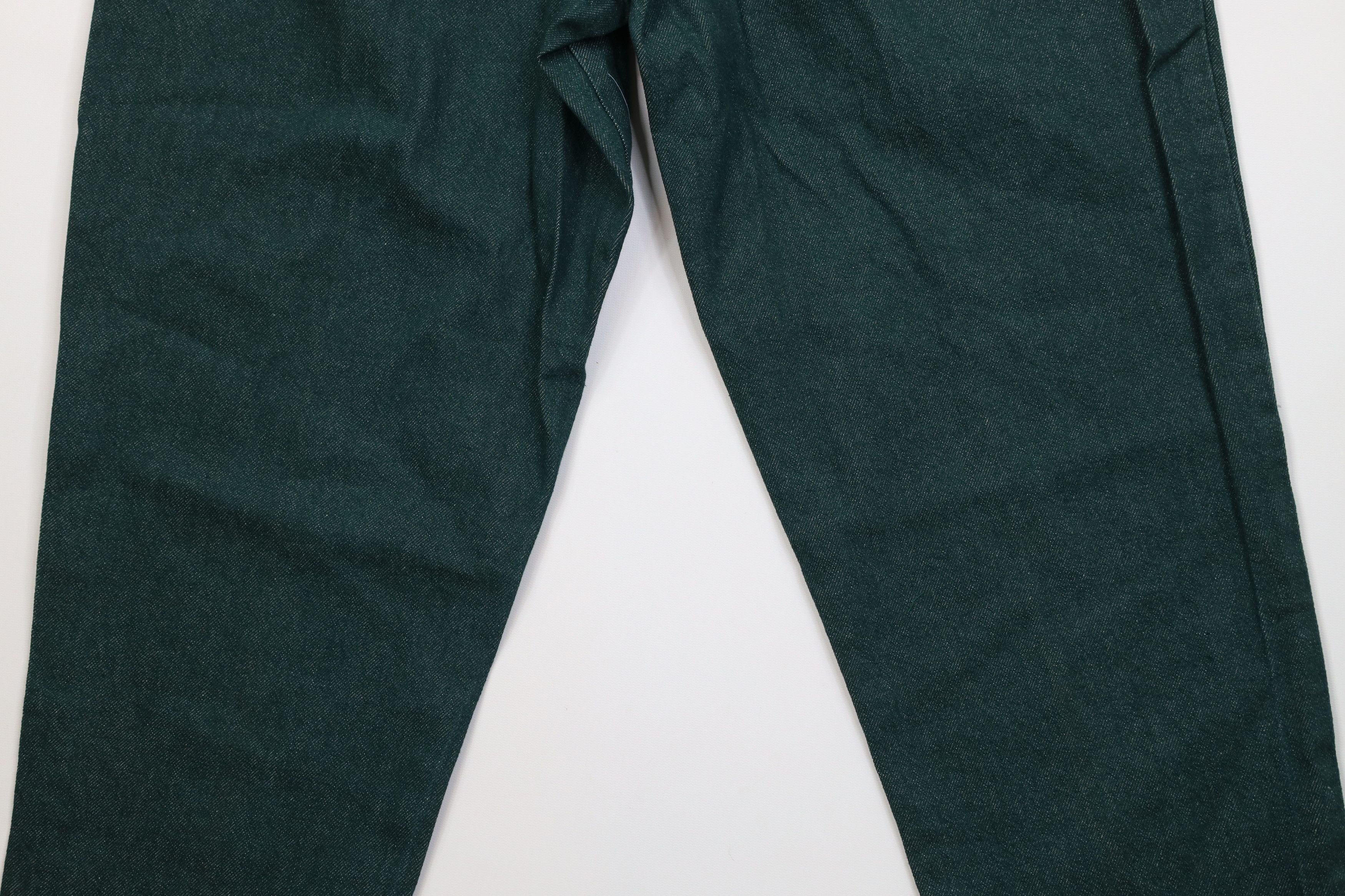 Vintage Deadstock Vintage 90s Streetwear Fit Denim Jeans Green USA Size 40" / US 18 - 11 Thumbnail