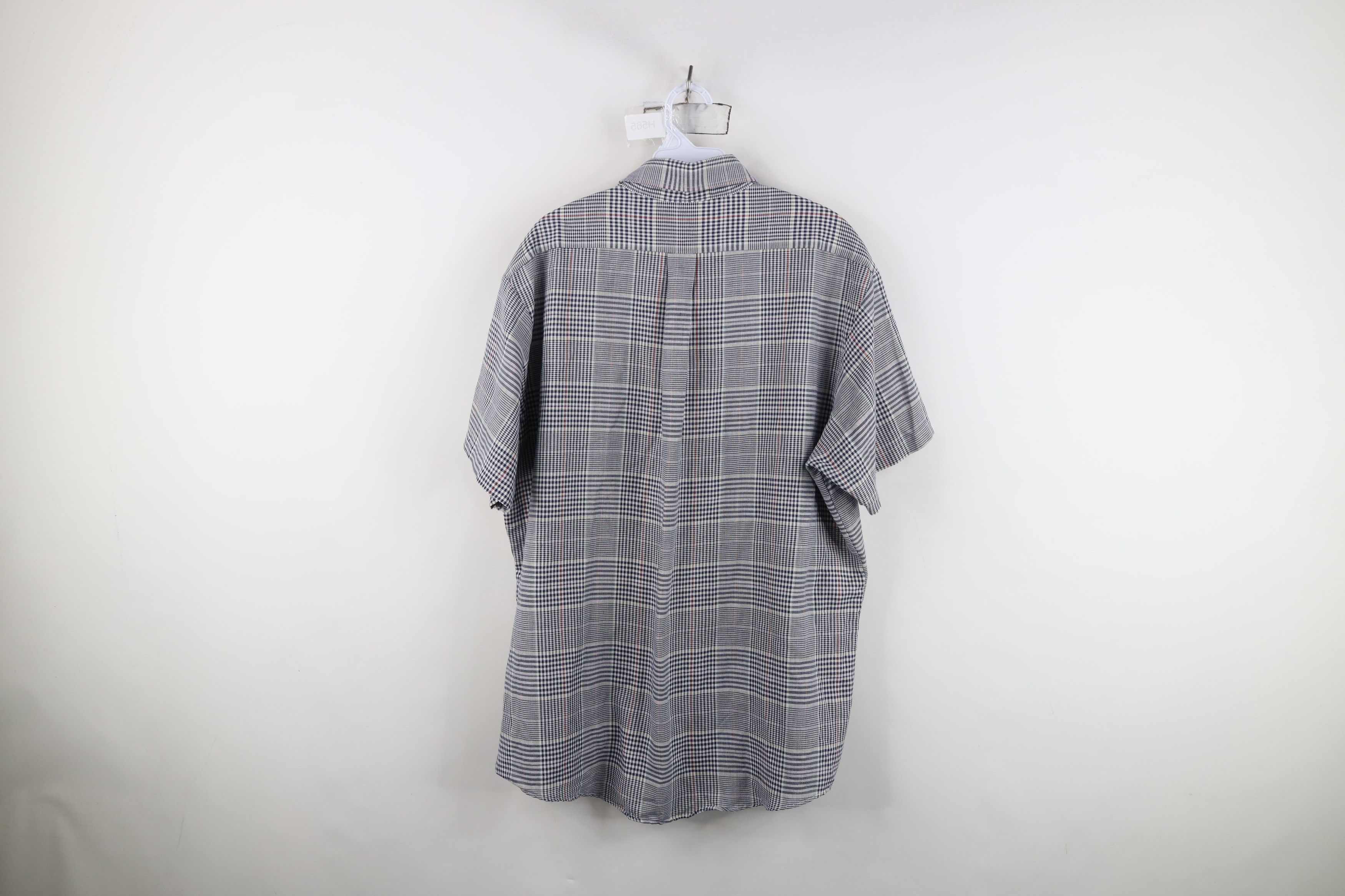Vintage Vintage 90s Plaid Short Sleeve Button Down Shirt USA Size US XL / EU 56 / 4 - 10 Thumbnail