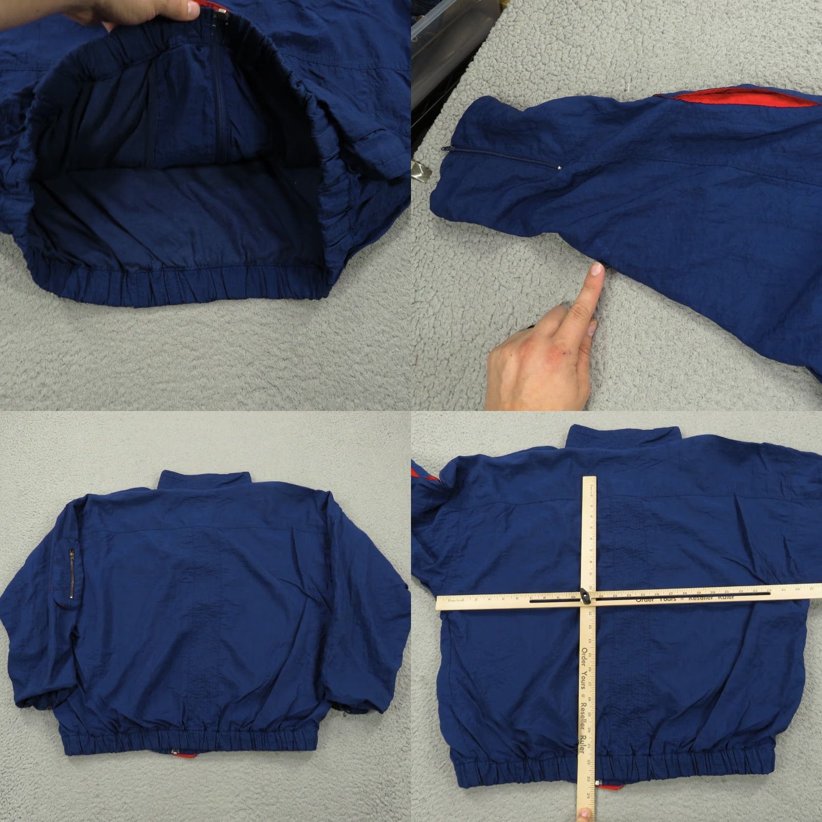 Adidas VINTAGE adidas Jacket Mens XXL Navy Red Trefoil Track Bomber Utility Pockets 80s Size US XXL / EU 58 / 5 - 8 Thumbnail