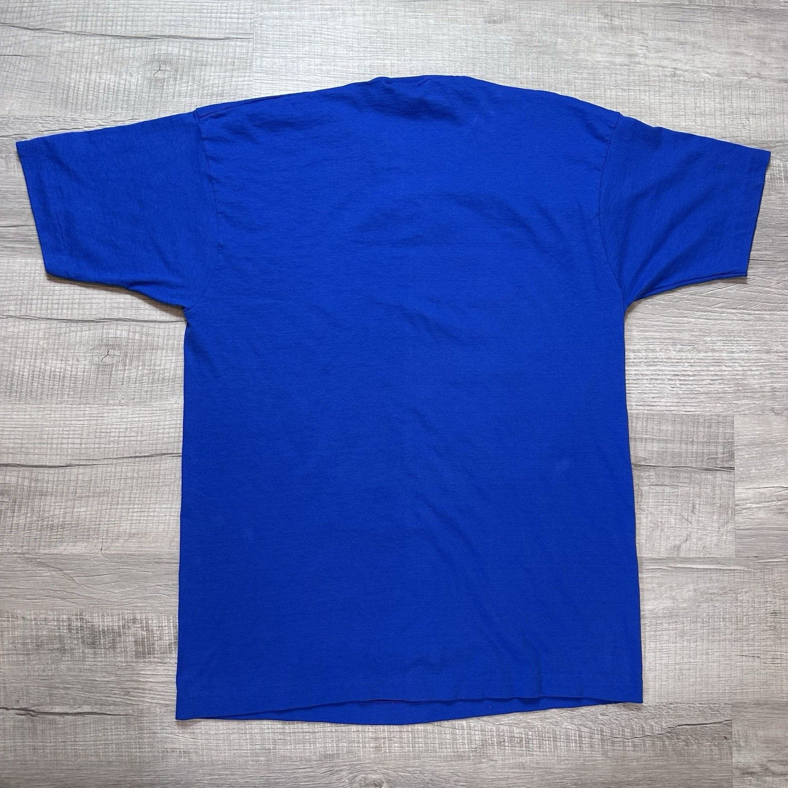 Fruit Of The Loom Vintage Aruba Beach T-Shirt Surf Wave Blue Single Stitch 90s Size US XL / EU 56 / 4 - 9 Thumbnail