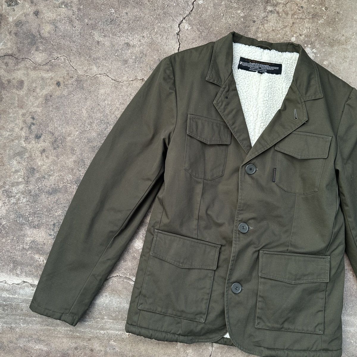 Vintage Dunderdon Sherpa Olive Jacket Size US L / EU 52-54 / 3 - 4 Thumbnail