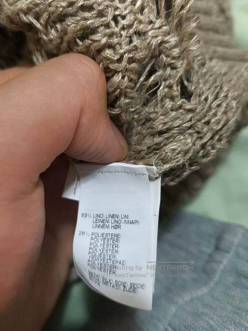 Brunello Cucinelli Brunello Cucinelli Lace Design Knit Cardigan, Beige Gray Size L / US 10 / IT 46 - 5 Thumbnail