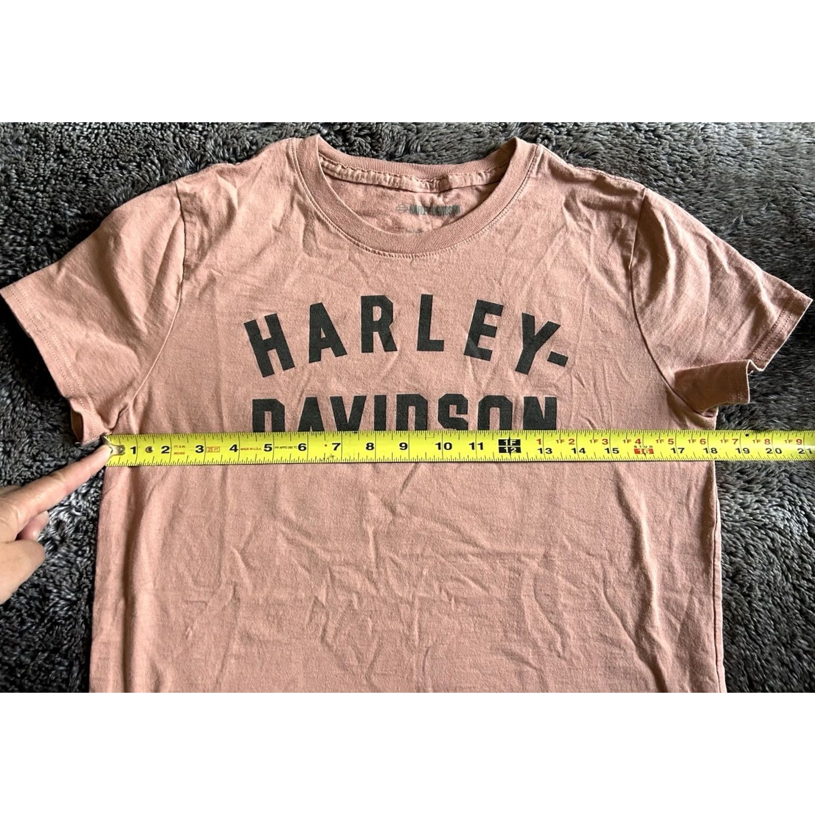 Harley Davidson Harley Davidson Women’s T-Shirt Orange M Spell Out Shirt Women Modern Basic Style Contemporary 90s? Size M / US 6-8 / IT 42-44 - 6 Thumbnail