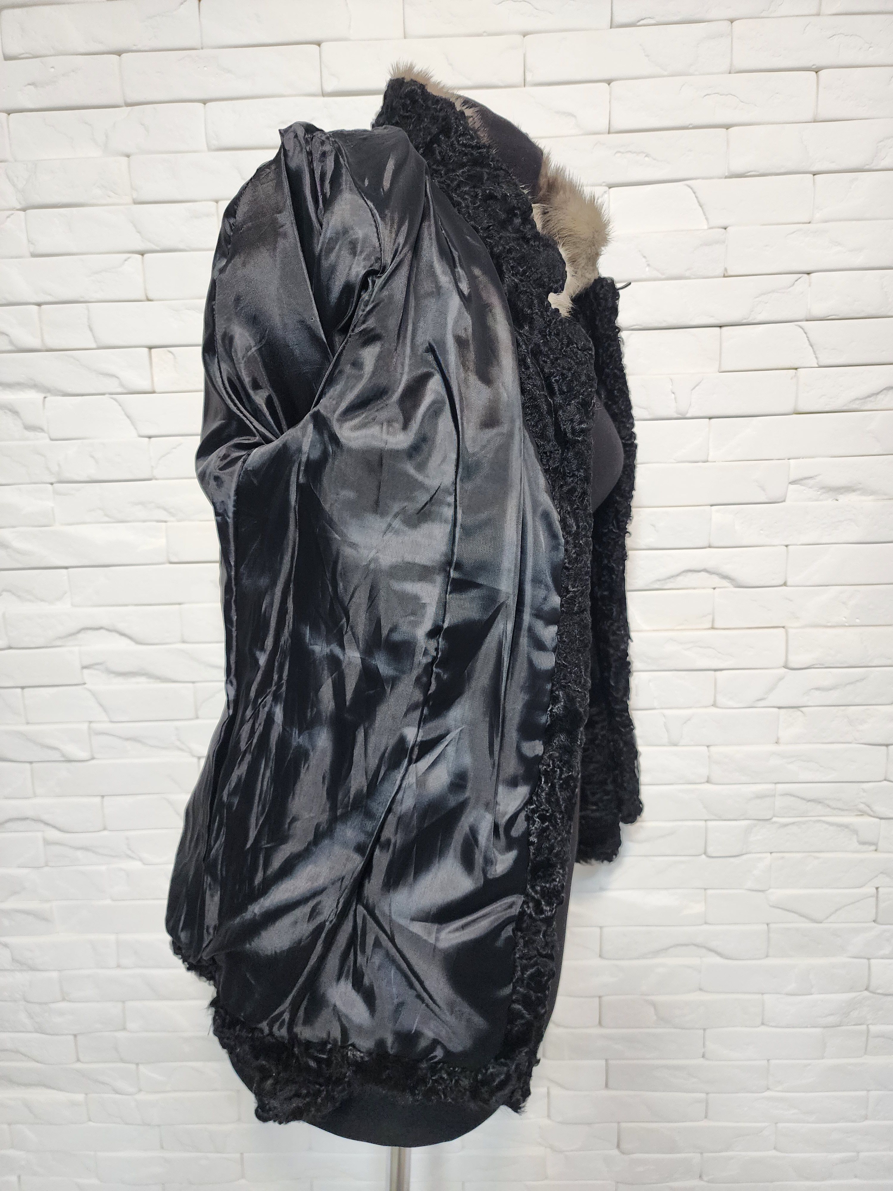 Designer Black Sheep Fur Coat Size M / US 6-8 / IT 42-44 - 8 Thumbnail