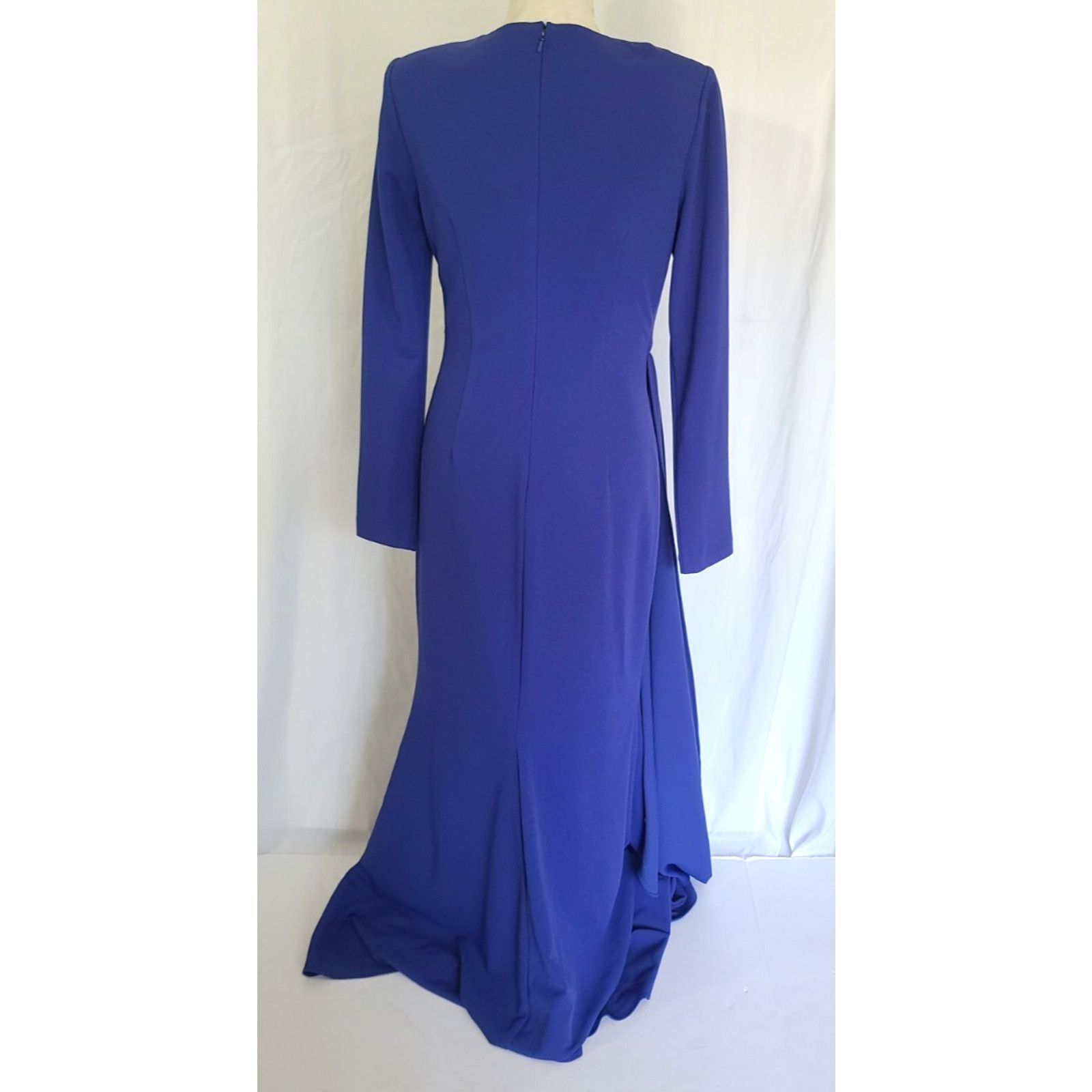 Badgley Mischka New W/Tags Badgley Mischka Ultra Violet Draped Crepe Gown 6 Size M / US 6-8 / IT 42-44 - 6 Thumbnail