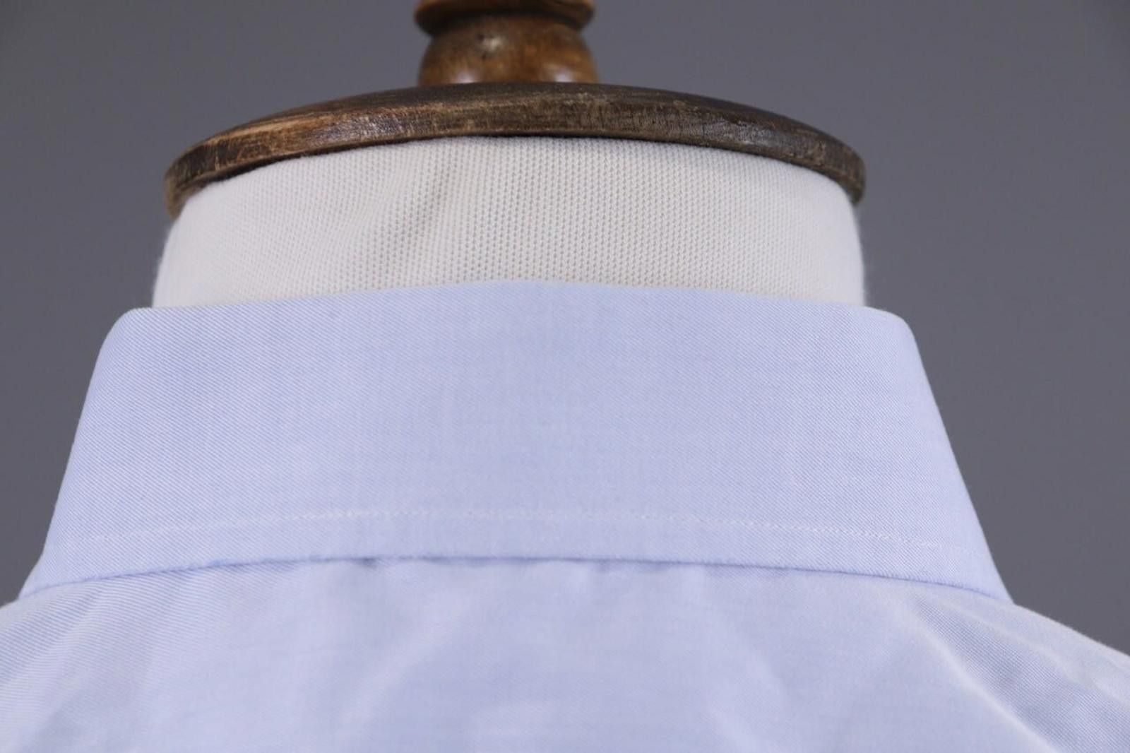 Eton Eton Contemporary Luxury Blue Down Dress Shirt Size 41 / 16 Size US M / EU 48-50 / 2 - 11 Thumbnail