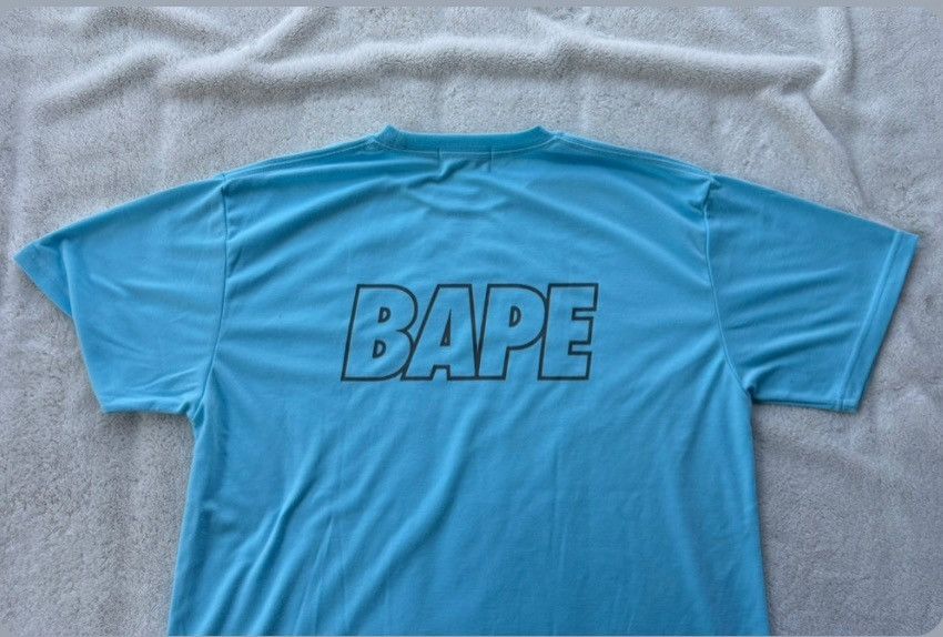 Bape Bape Blue Reflective Logo Tee Size US L / EU 52-54 / 3 - 2 Thumbnail