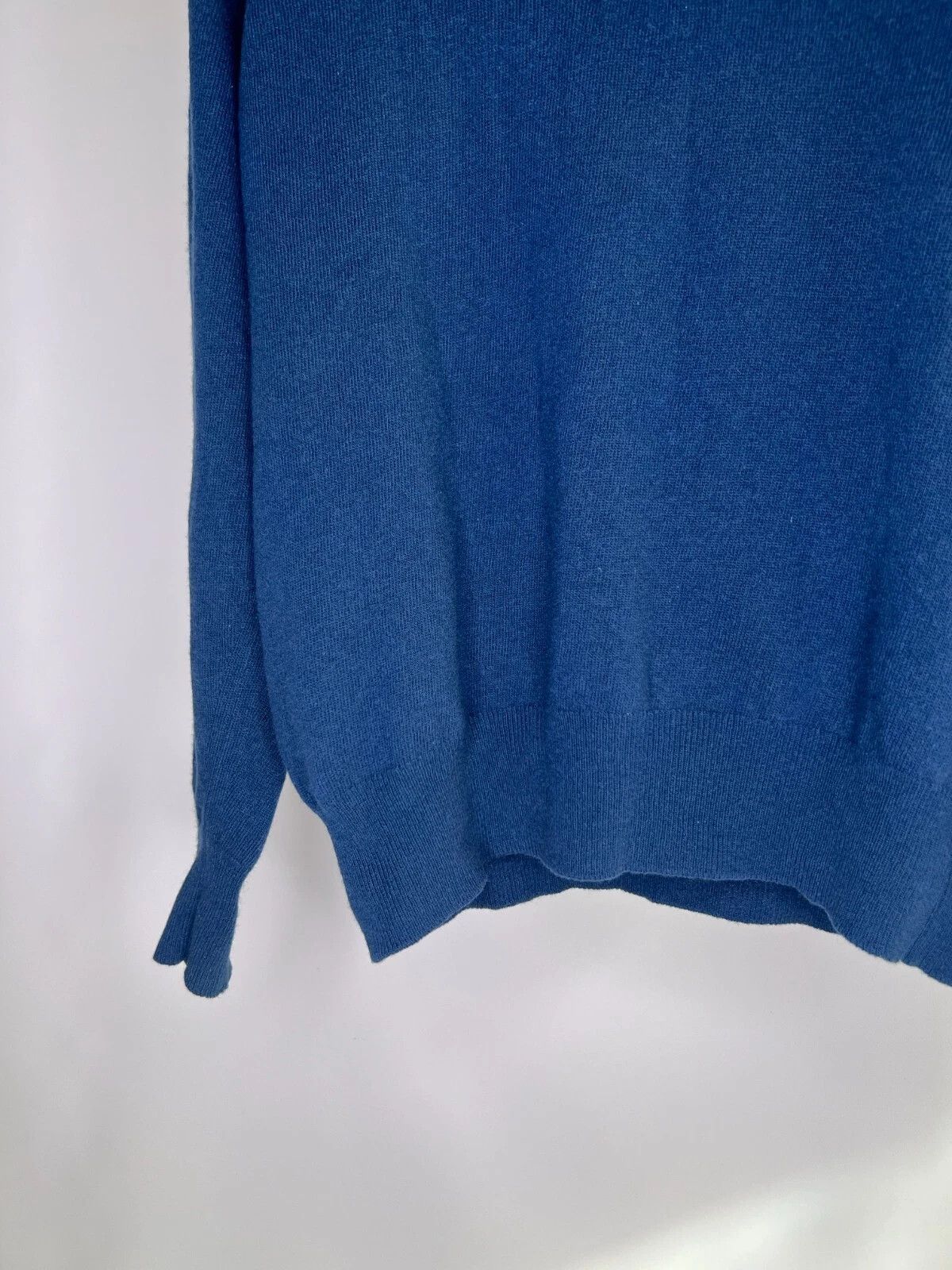 Other Hawick by John Scott Pure Lambswool Blue Long Sleeve Polo Size US M / EU 48-50 / 2 - 4 Thumbnail
