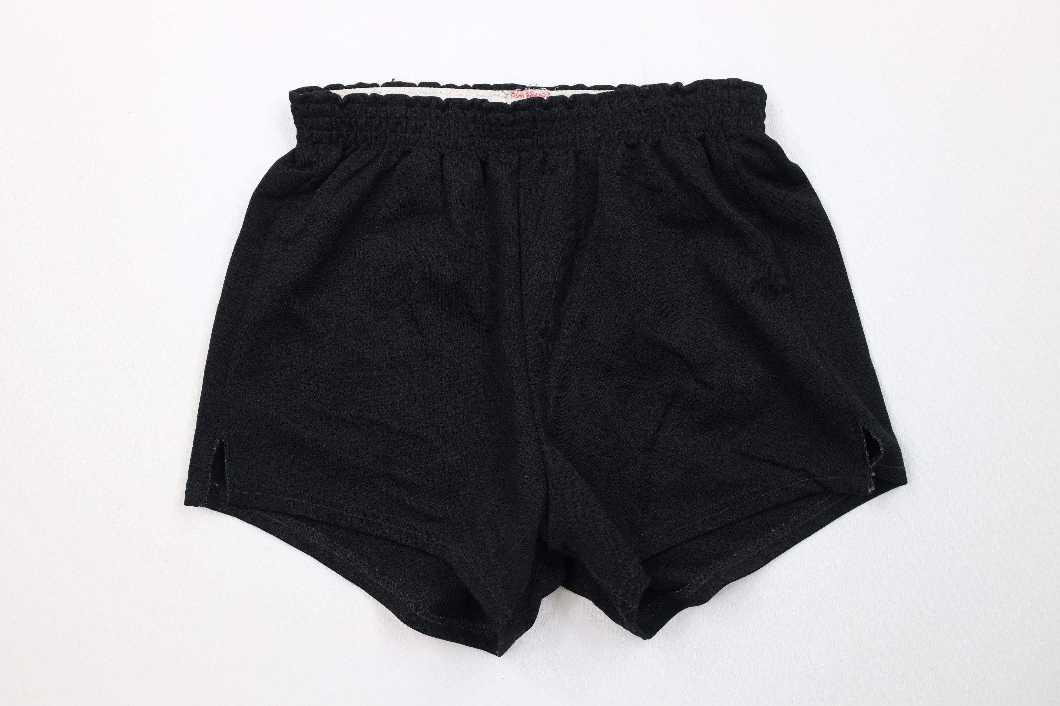 Vintage Vintage 70s Streetwear Jogging Soccer Shorts Black Knit USA Size US 32 / EU 48 - 1 Thumbnail
