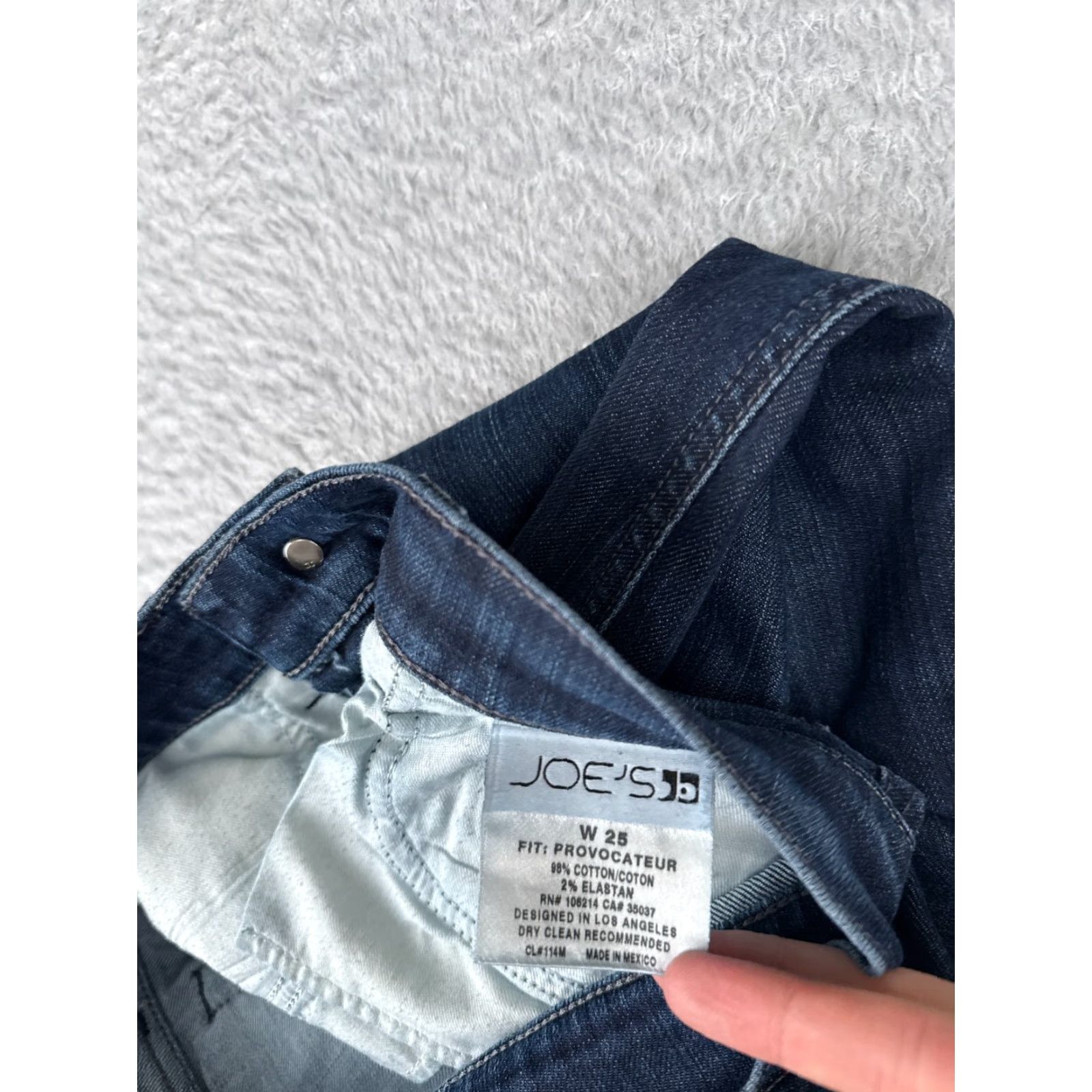 Vintage Joe's Jeans Women Jeans Size 25 Blue Provocateur Bootcut Low Rise 28x28 Denim Distressed Size 42" / US 20 - 7 Thumbnail