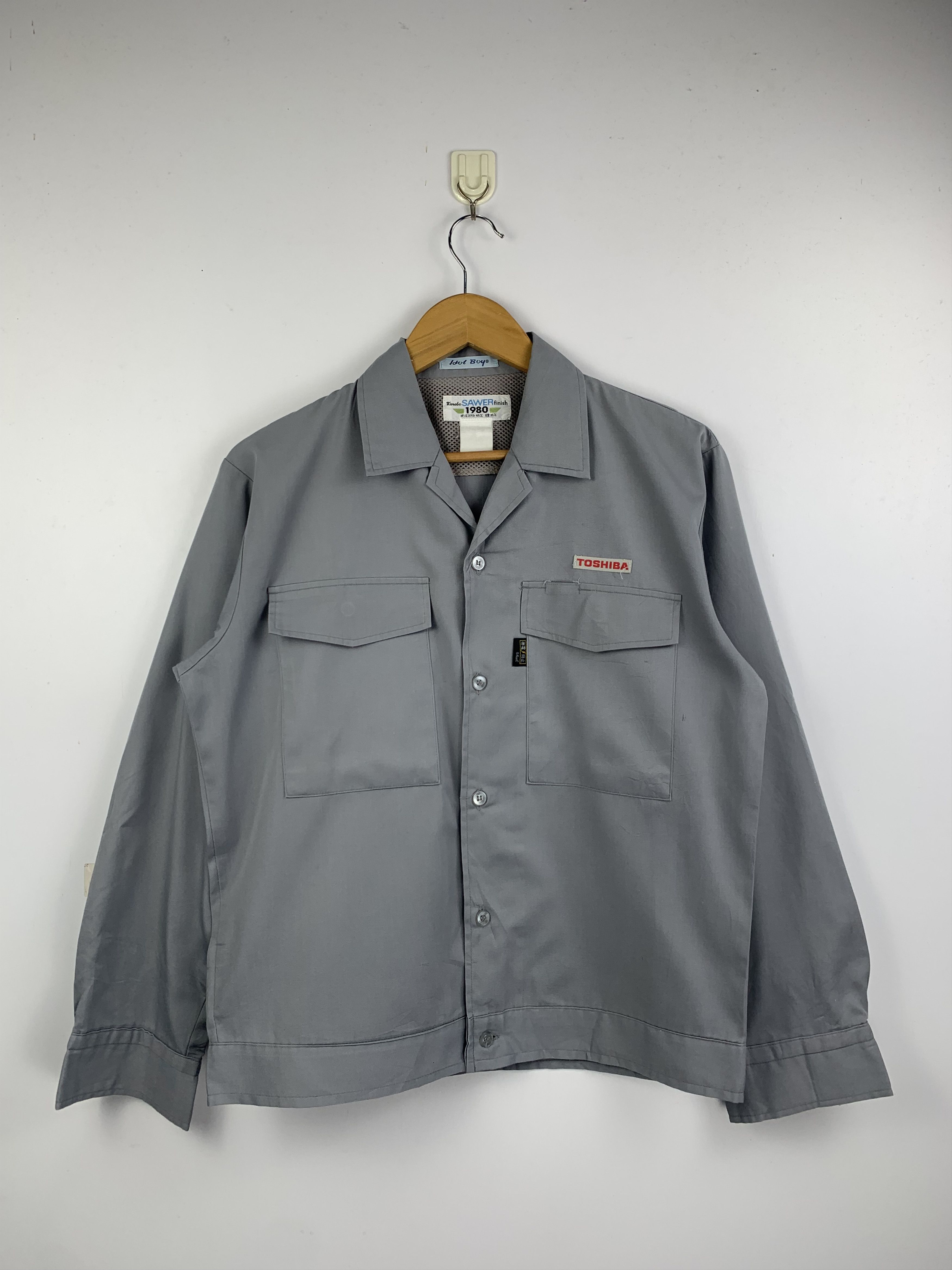 Vintage Vintage Toshiba Workwear Button Up Denim Jacket J1602 Size US M / EU 48-50 / 2 - 1 Thumbnail