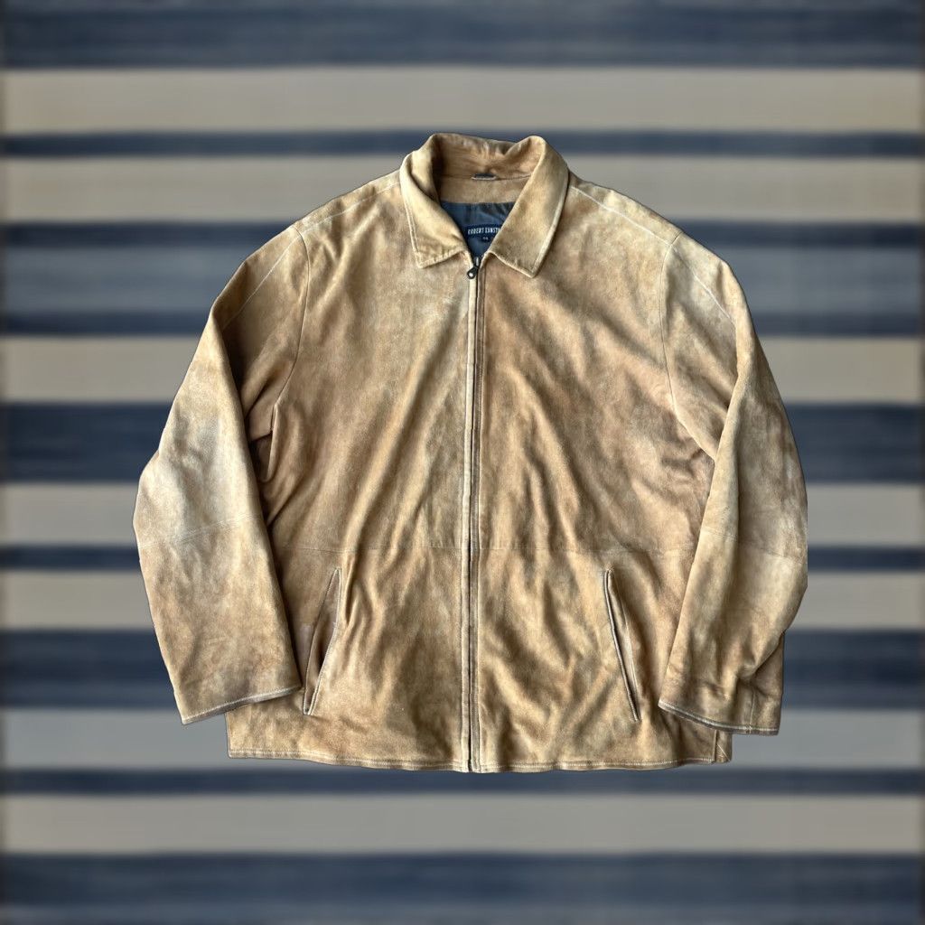 Vintage VINTAGE Robert Comstock Men’s Suede Full Zip Jacket Size 44 Tan Brown Size US S / EU 44-46 / 1 - 1 Thumbnail