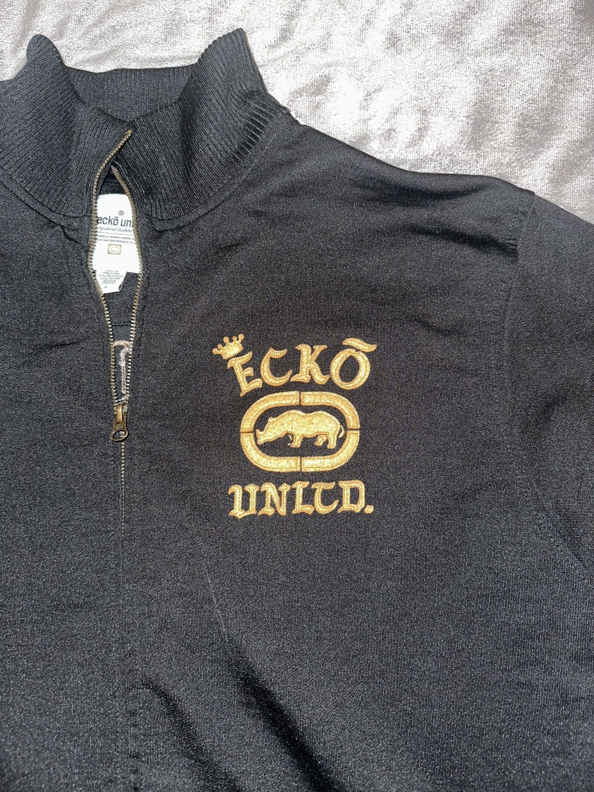 Ecko Unltd. Ecko Unltd Jacket Large Black Full Zip Up Size US L / EU 52-54 / 3 - 4 Thumbnail