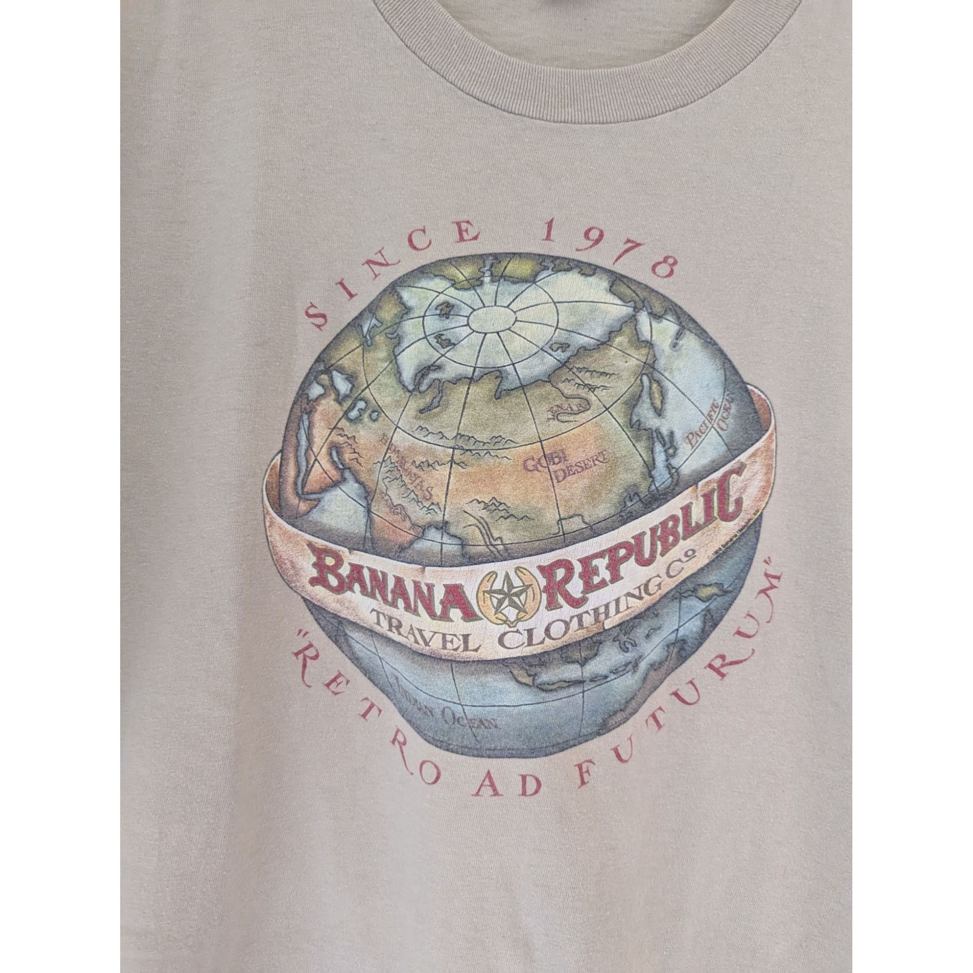 Banana Republic VTG Banana Republic Men's XL Short Sleeve T-shirt Single Sti Size US XL / EU 56 / 4 - 6 Thumbnail