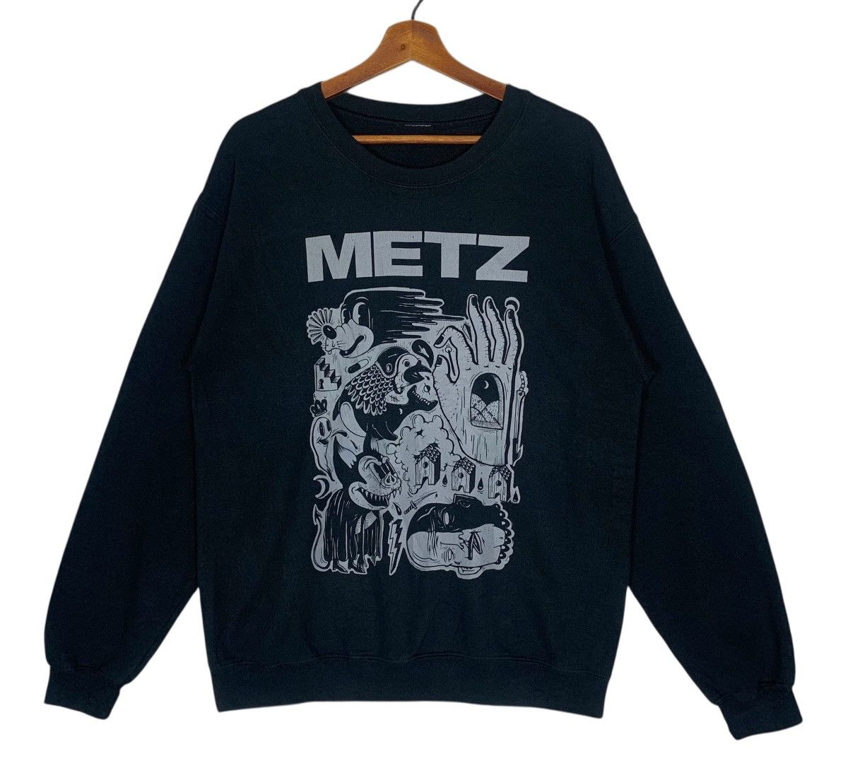 Band Tees Band Tee METZ Canadian Punk Rock Band Streetwear Sweatshirt Size US M / EU 48-50 / 2 - 1 Thumbnail