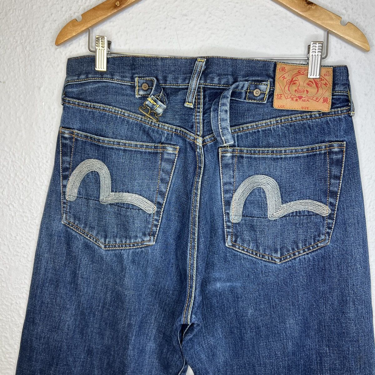 Evisu Evisu Denim Jeans Trousers Embroidered Seagull Logo Pants Size US 34 / EU 50 - 3 Thumbnail