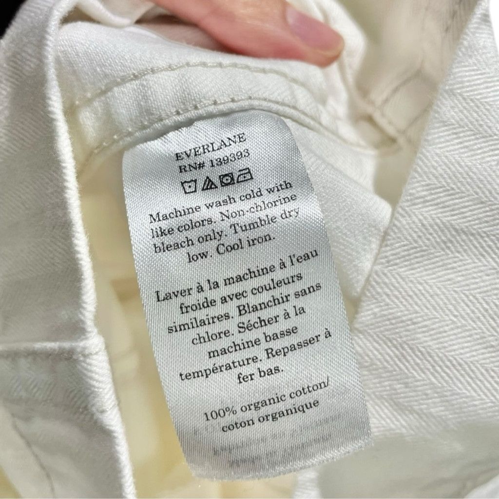 Everlane Everlane Ivory Organic Cotton Herringbone Twill Jacket US S Size S / US 4 / IT 40 - 11 Thumbnail