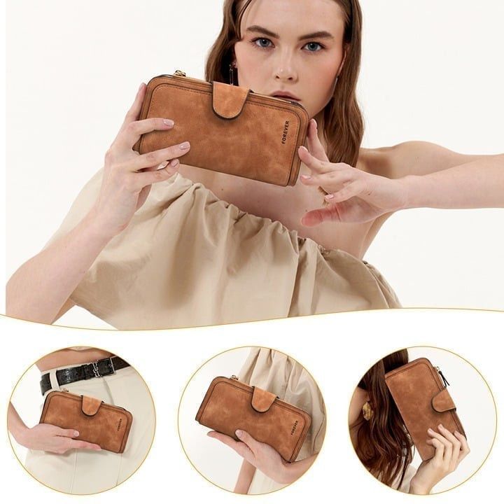 Other Women Lady Soft Leather Wallet Long Clutch Card Holder Size ONE SIZE - 6 Thumbnail