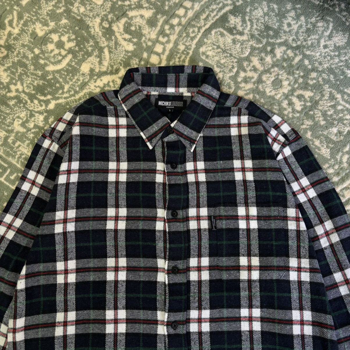 Japanese Brand × Michiko Koshino London Michiko London Flannel Shirt Size US L / EU 52-54 / 3 - 2 Thumbnail