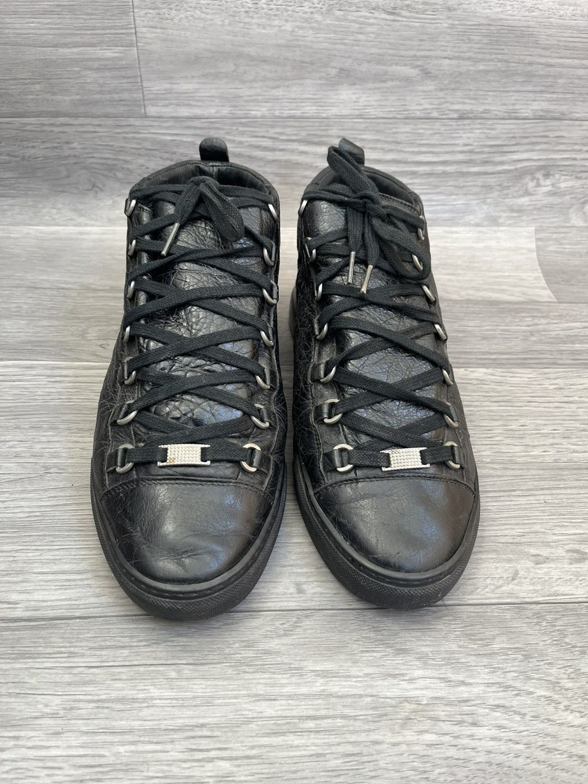 Balenciaga Balenciaga arena black hi-top sneakers sz 42 Size US 9 / EU 42 - 3 Thumbnail