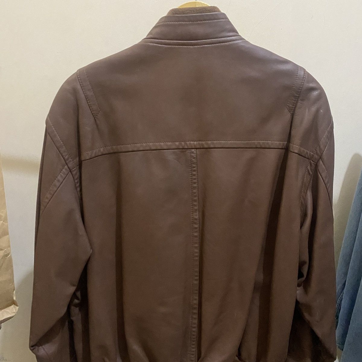 Aigner Aigner Leather Jacket brown vintage Size US L / EU 52-54 / 3 - 2 Thumbnail