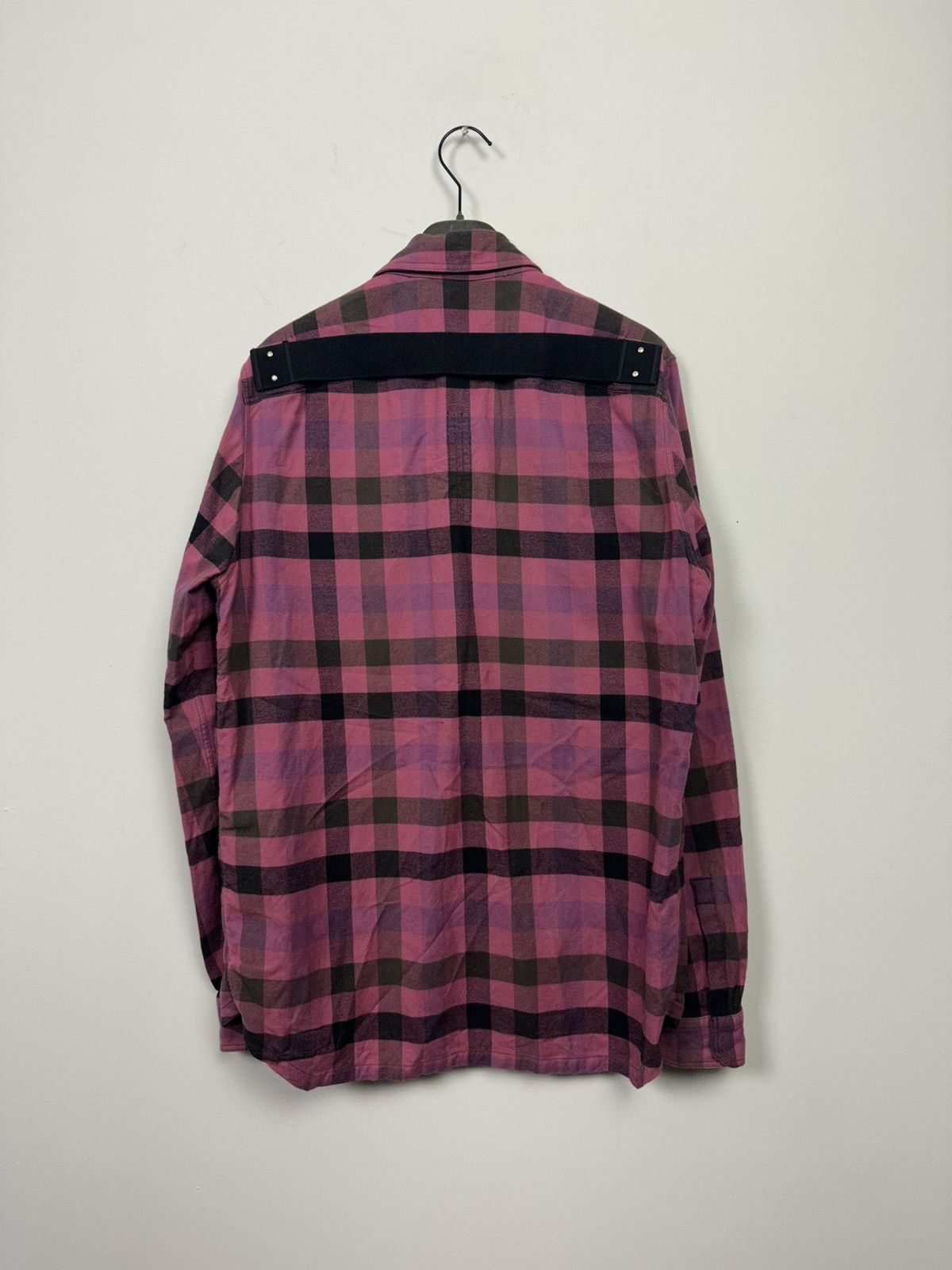 Rick Owens SS23 ‘EDFU’ Pink Plaid Overshirt Size US S / EU 44-46 / 1 - 4 Thumbnail